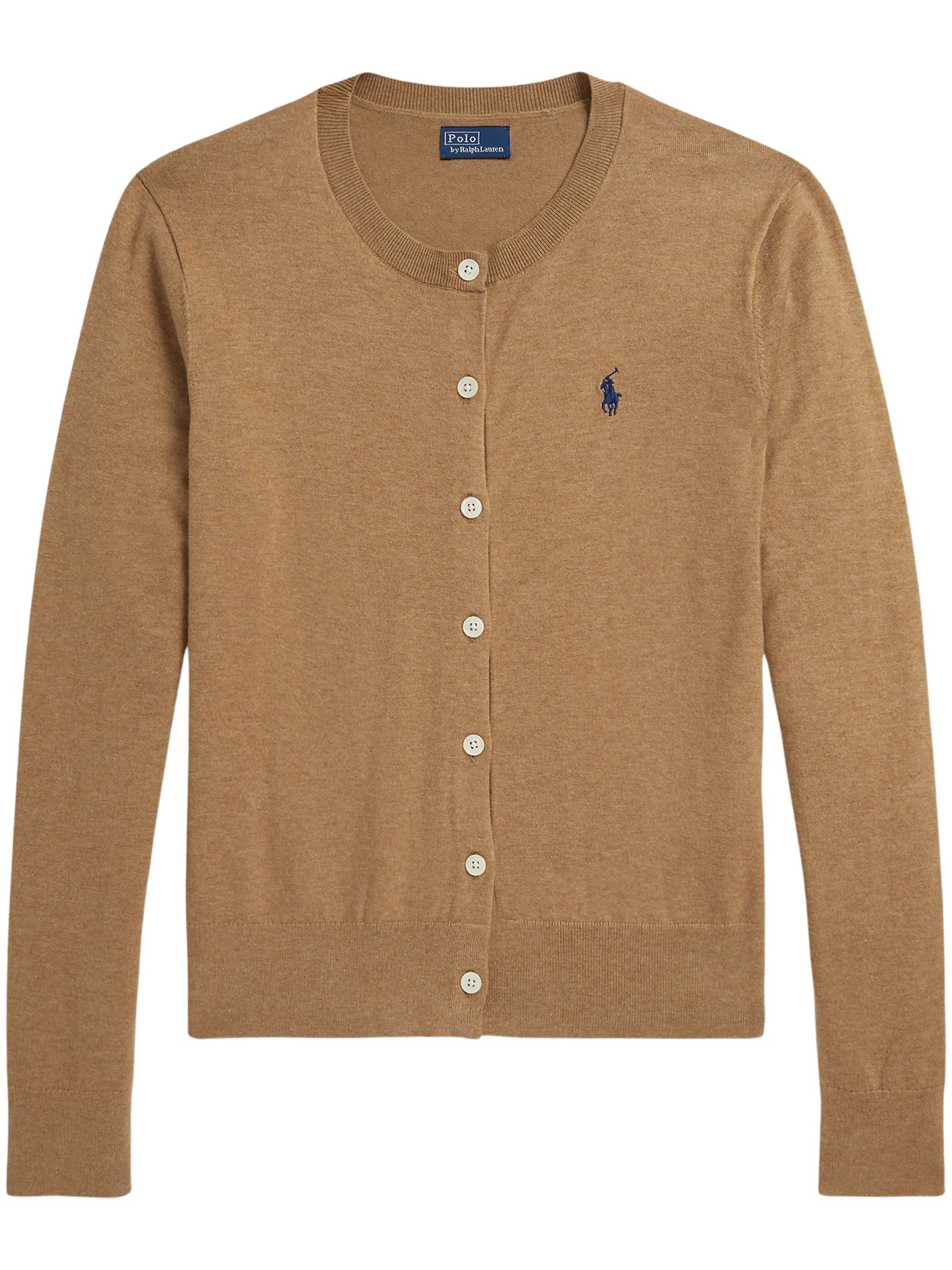 POLO RALPH LAUREN Stretch Cotton-Blend Crewneck Cardigan