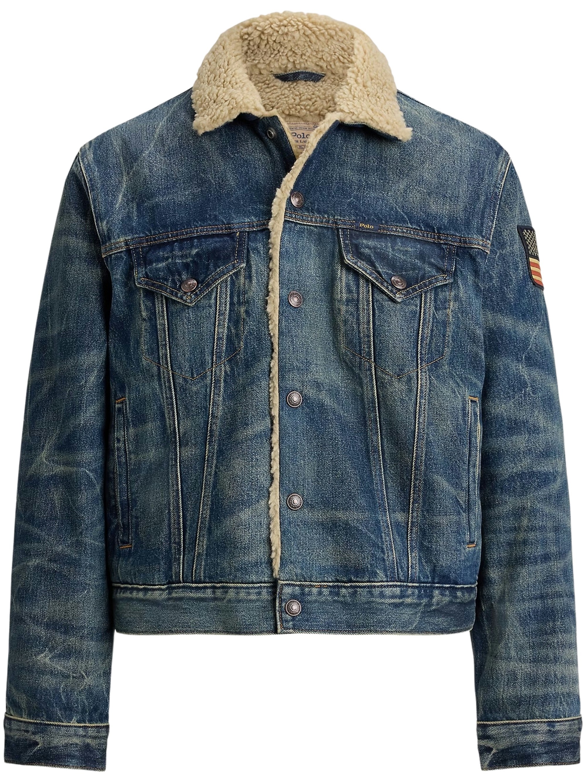 POLO RALPH LAUREN Denim Trucker Jacket With Fleece Lining