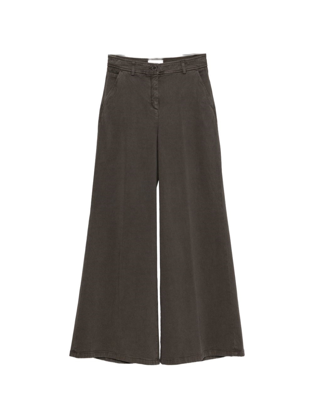 Via Masini 80 Pantaloni Wide-Leg In Cotone
