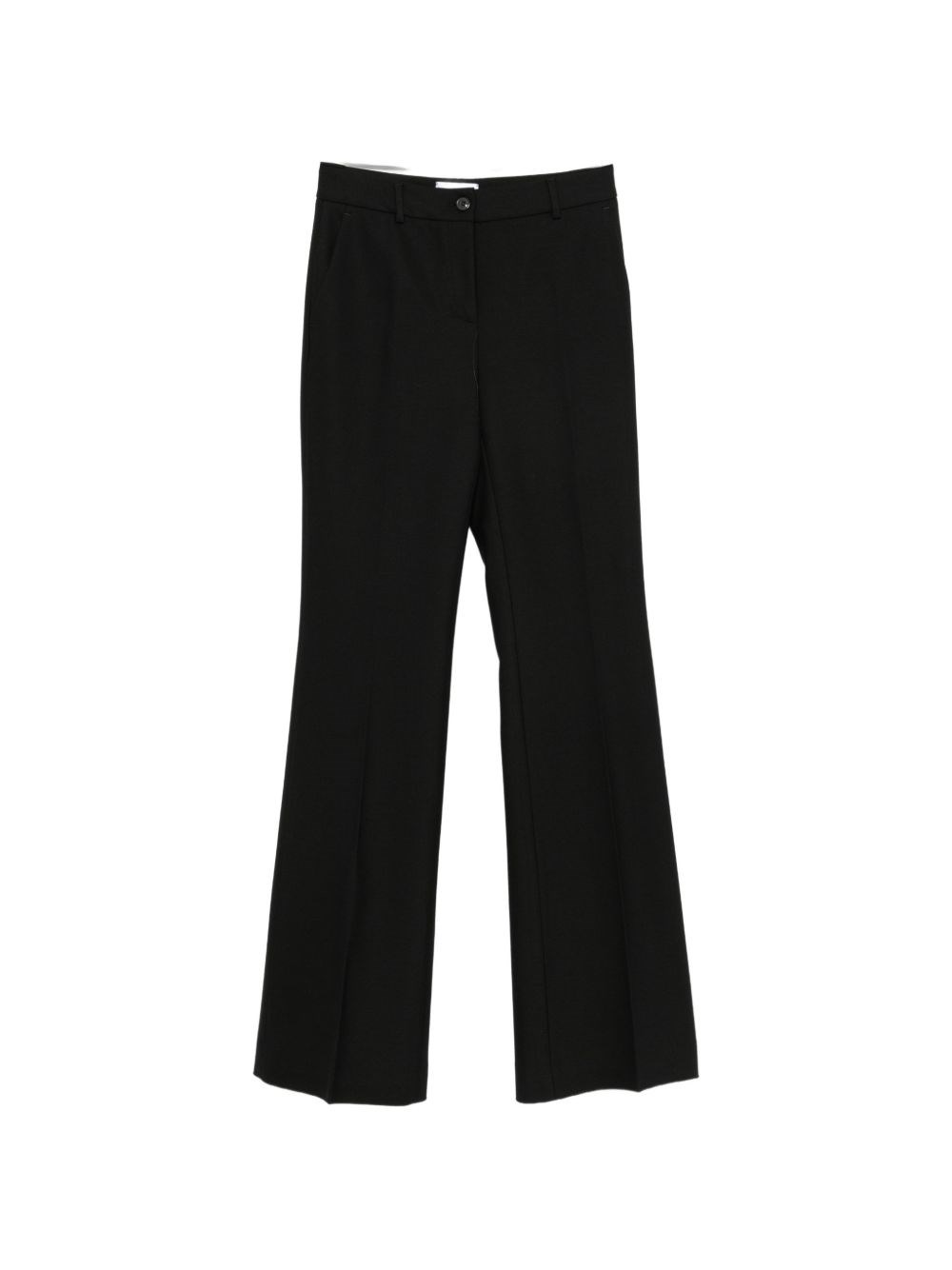 Via Masini 80 Wool Flared Leg Trousers