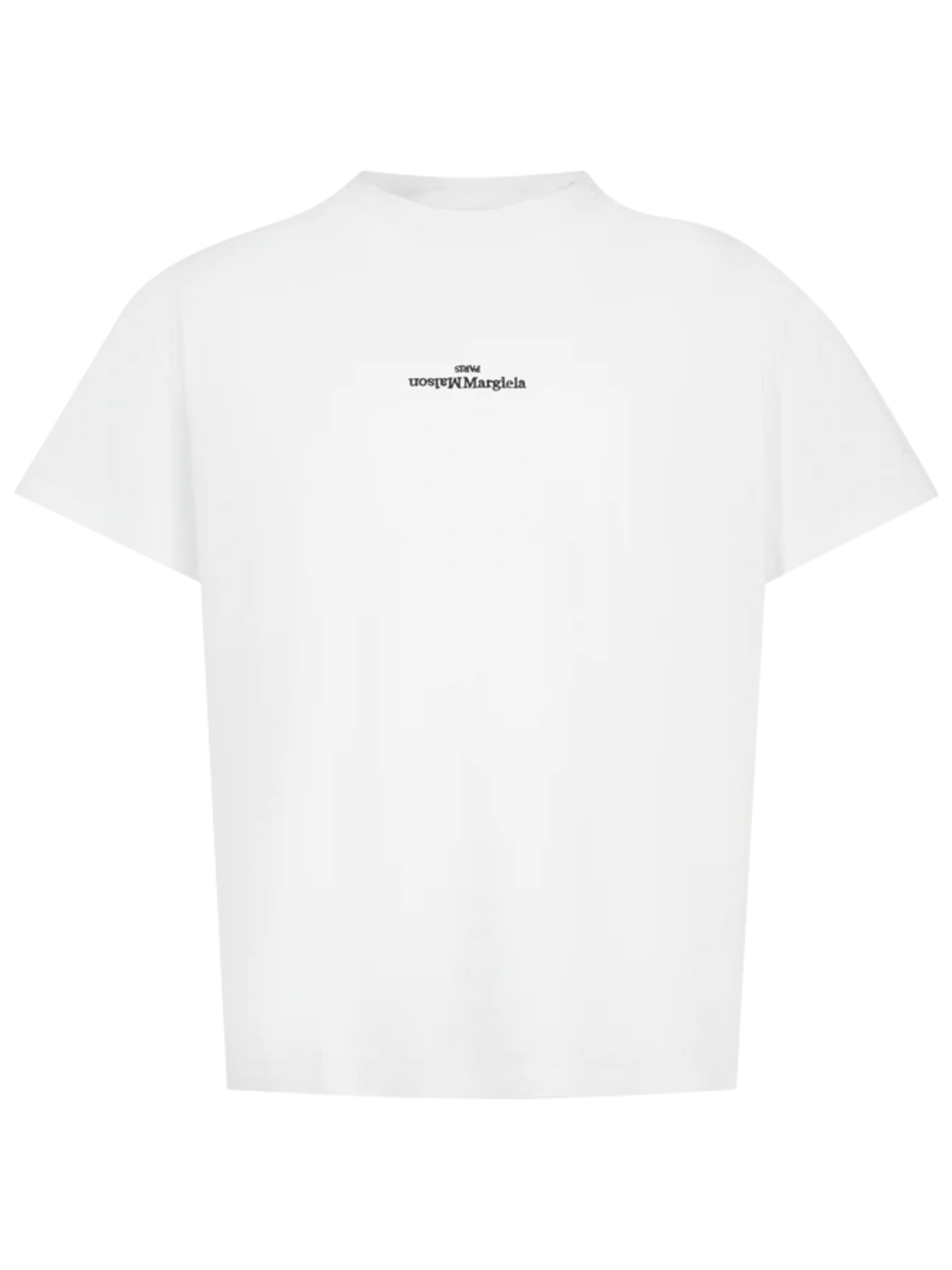 T-shirt con logo bianca in cotone