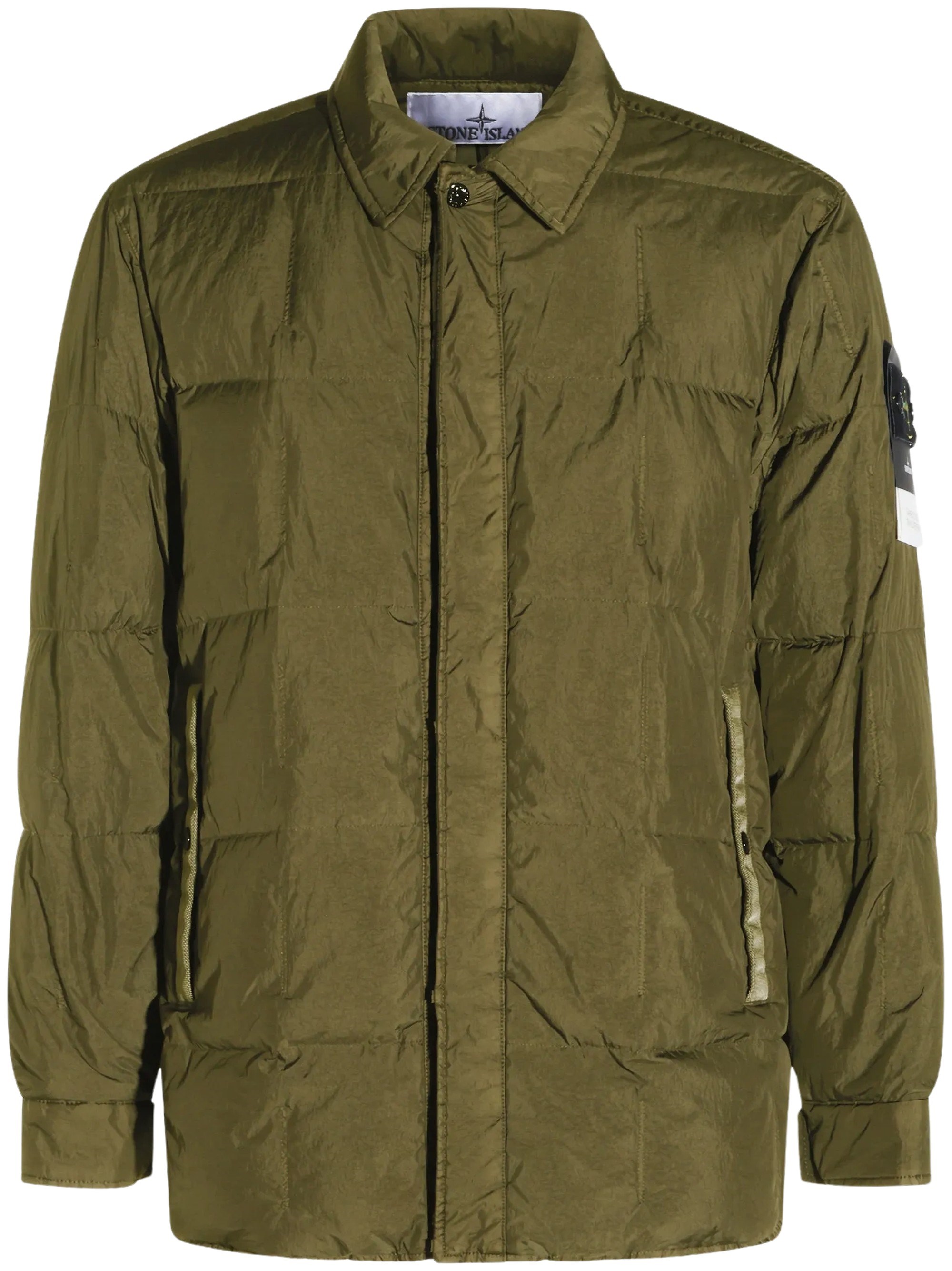 Stone Island Crinkle Reps Ny Quilted Coat