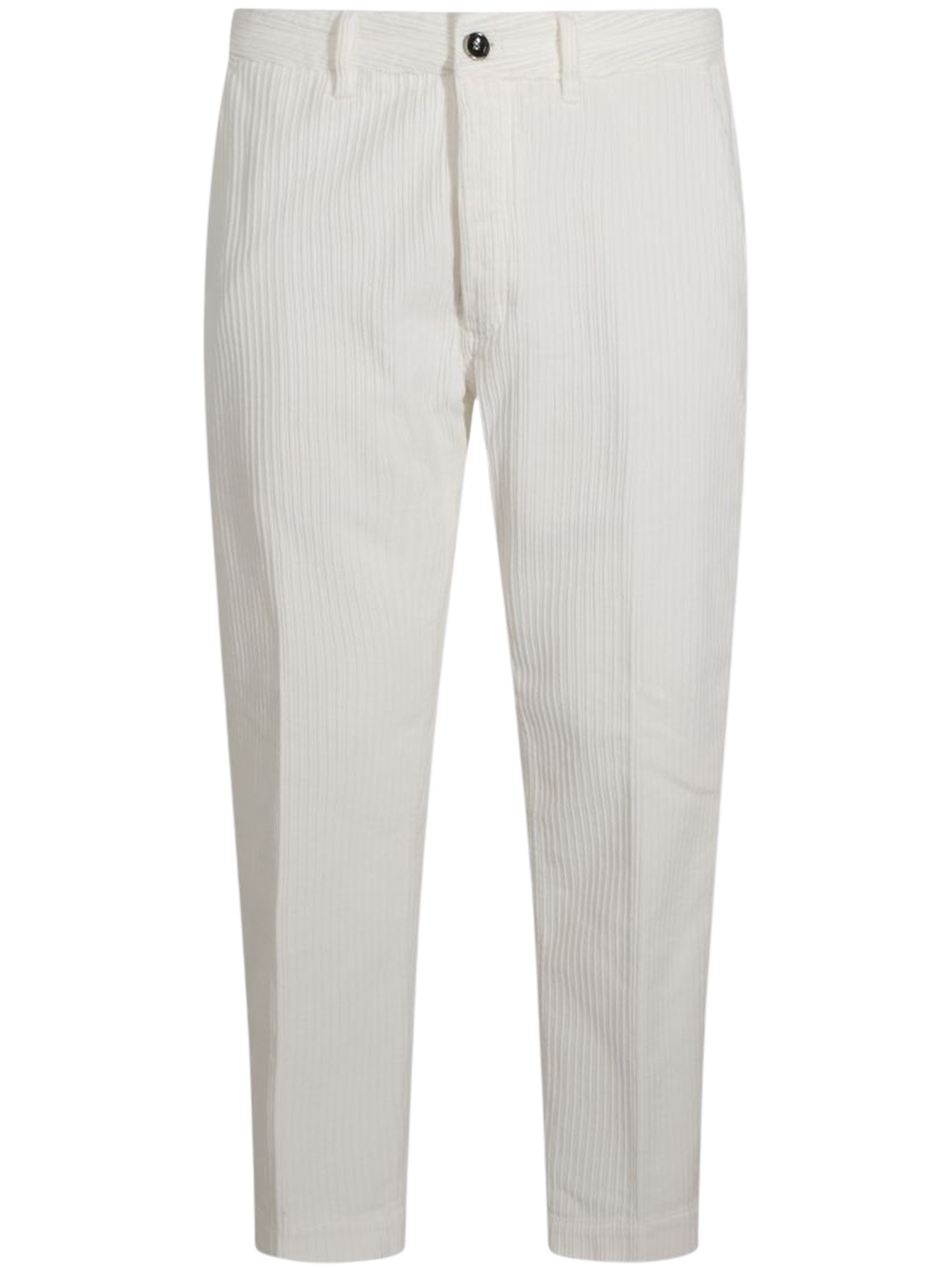 Textured Straight-Leg Pants