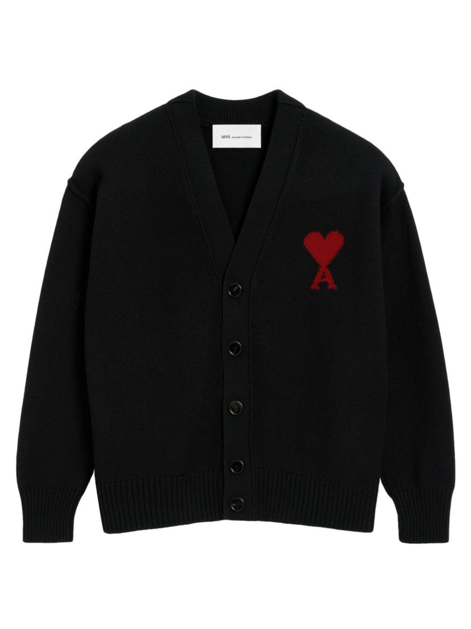 Ami Paris Ami De Coeur Wool Cardigan