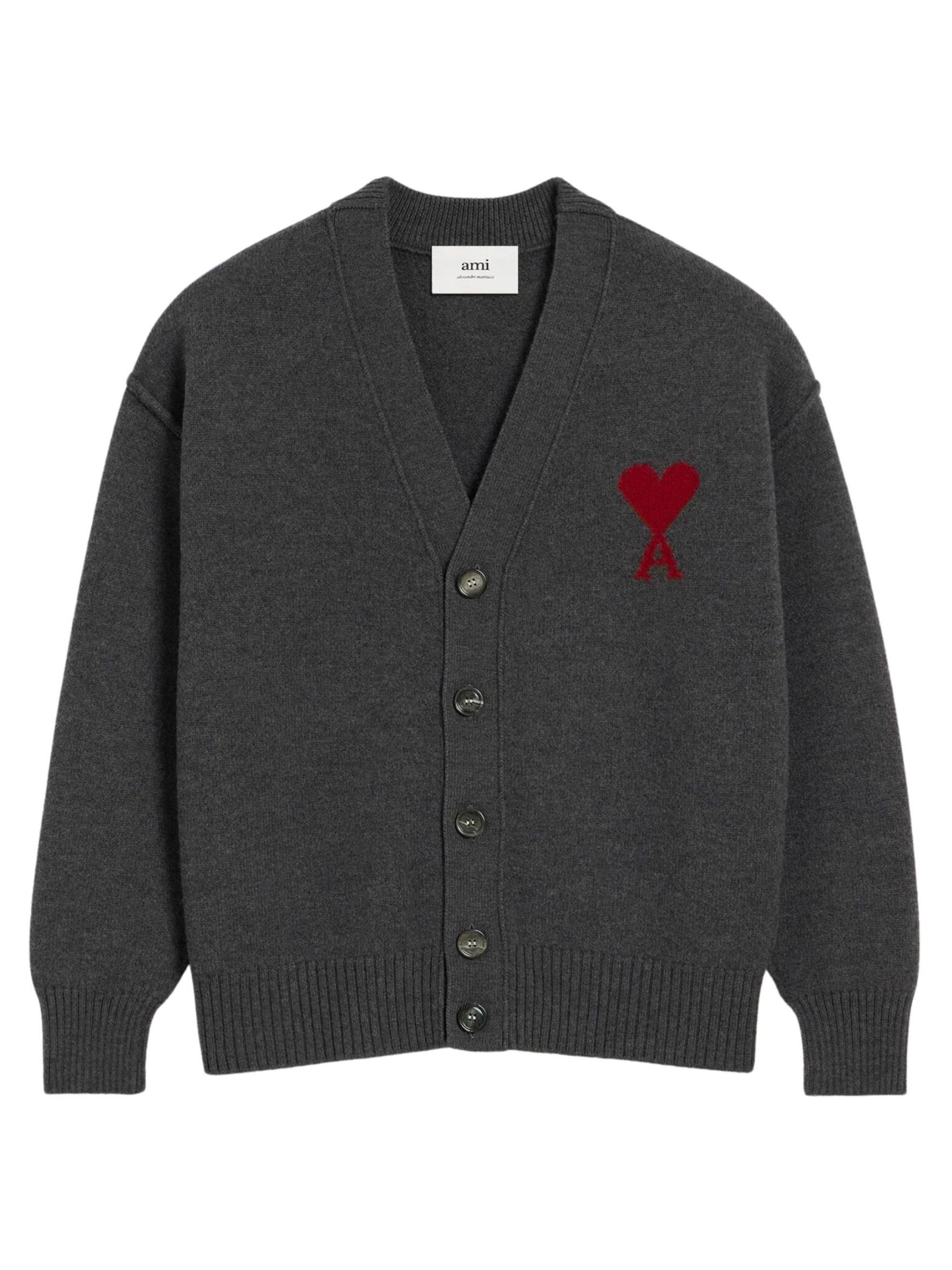 Ami Paris Ami De Coeur Cardigan