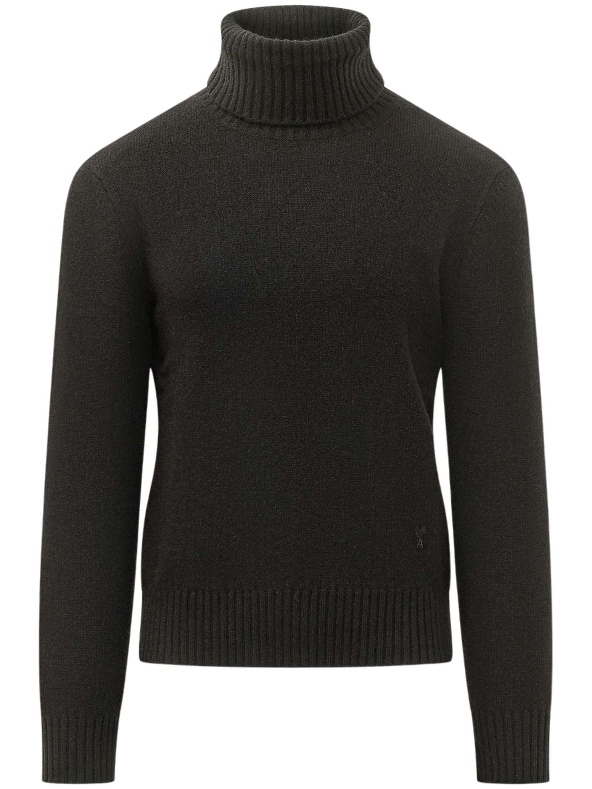 Ami Paris High Neck Knitted Jumper