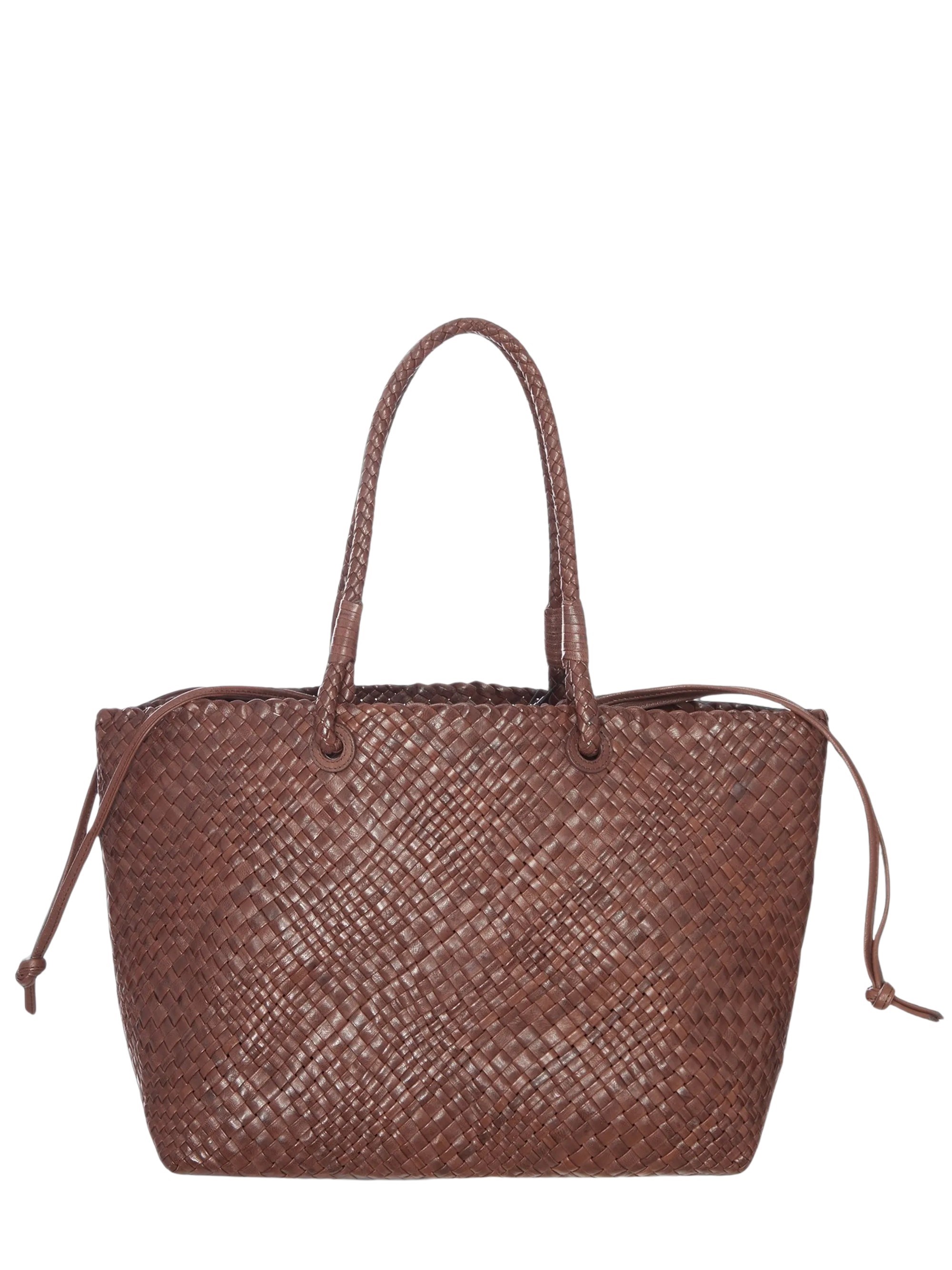 IBELIV Bazika Woven Leather Tote Bag