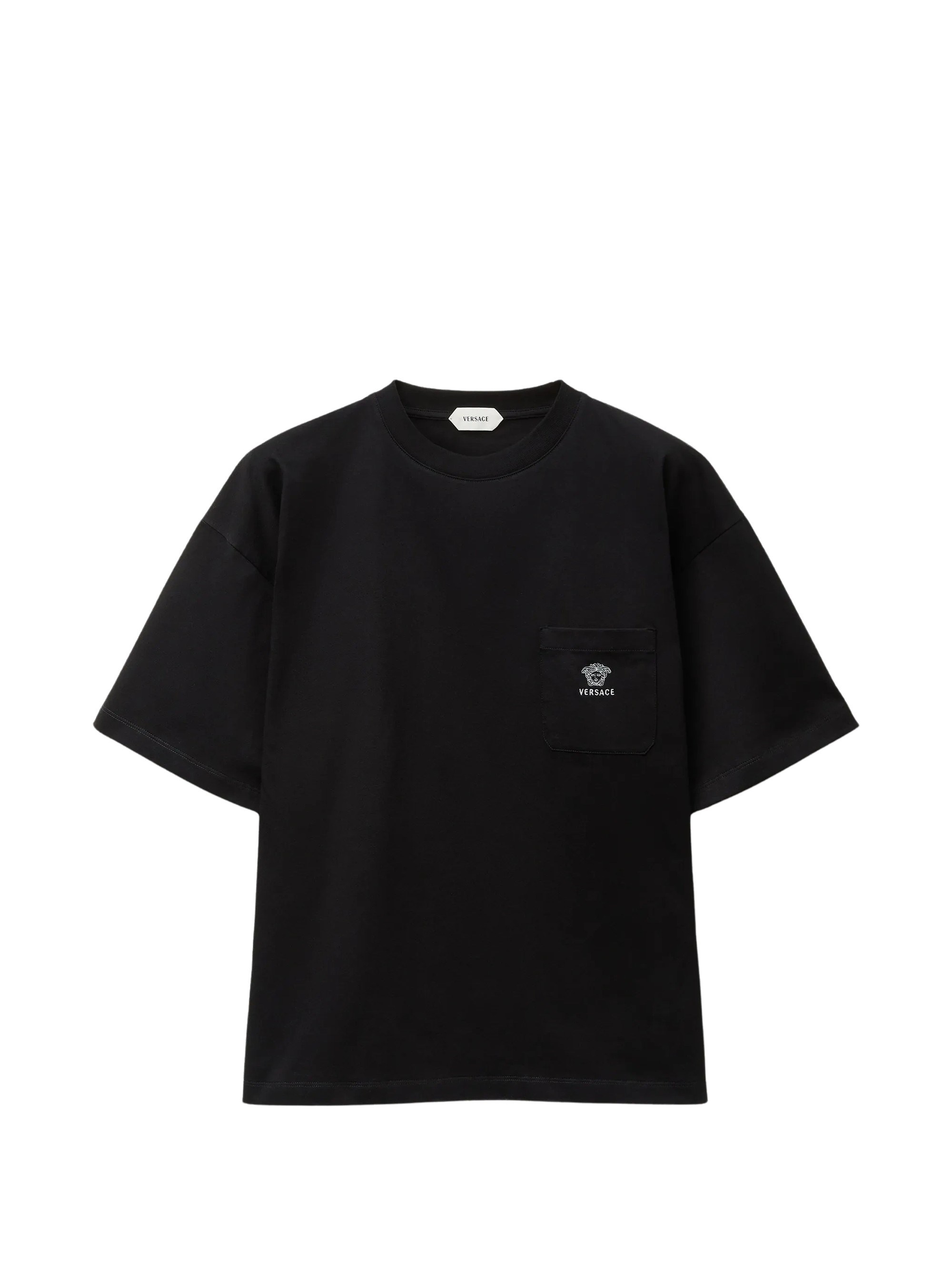 Versace Embroidered Cotton-Jersey T-Shirt