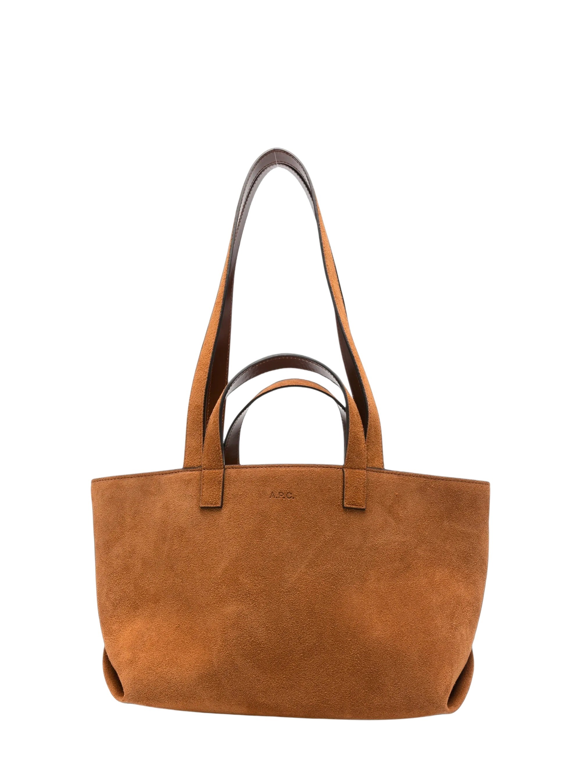 A. P.C. Logo-Embossed Suede Tote Bag