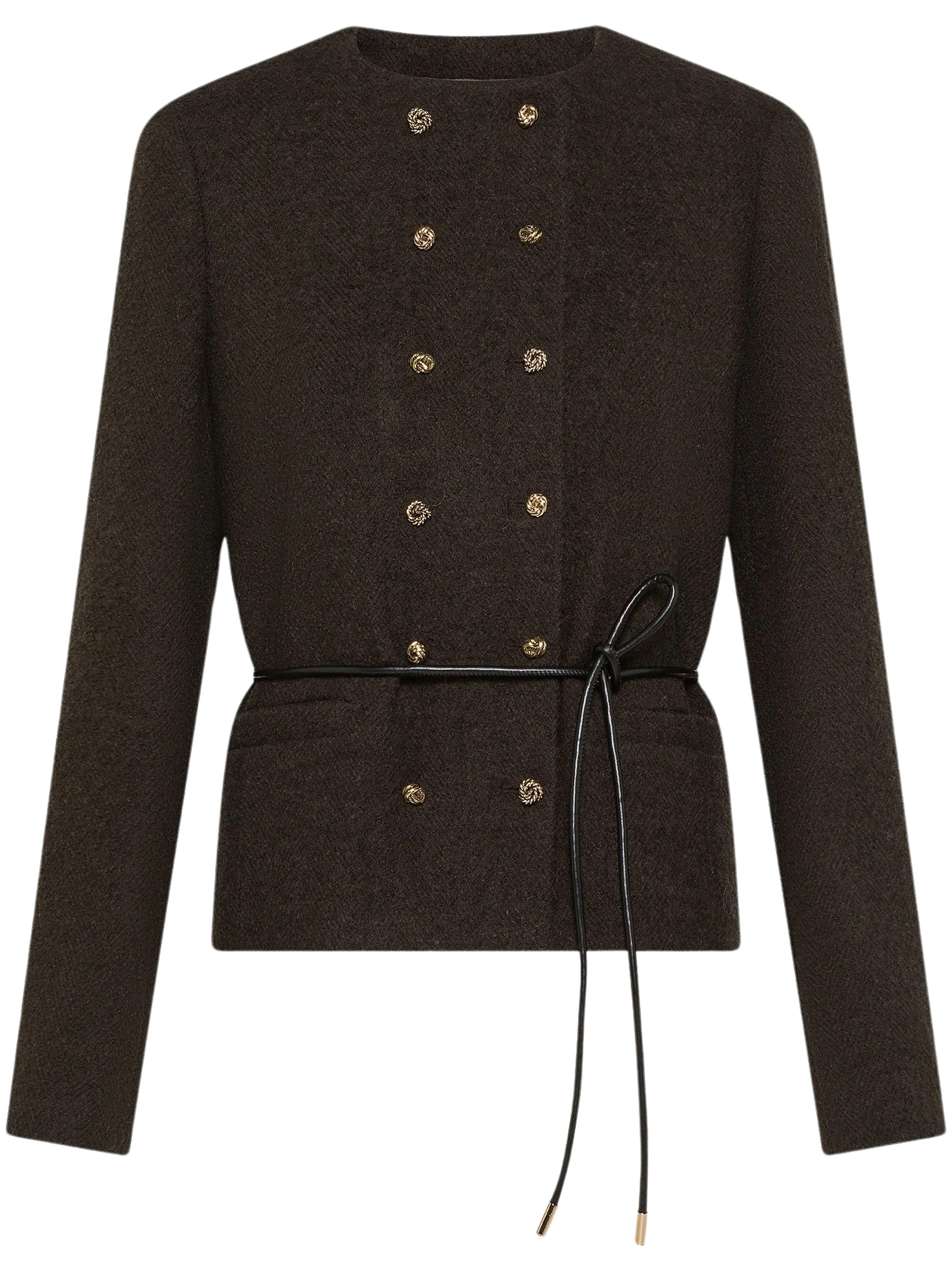 Seventy Wool Blend Jacket With Belt