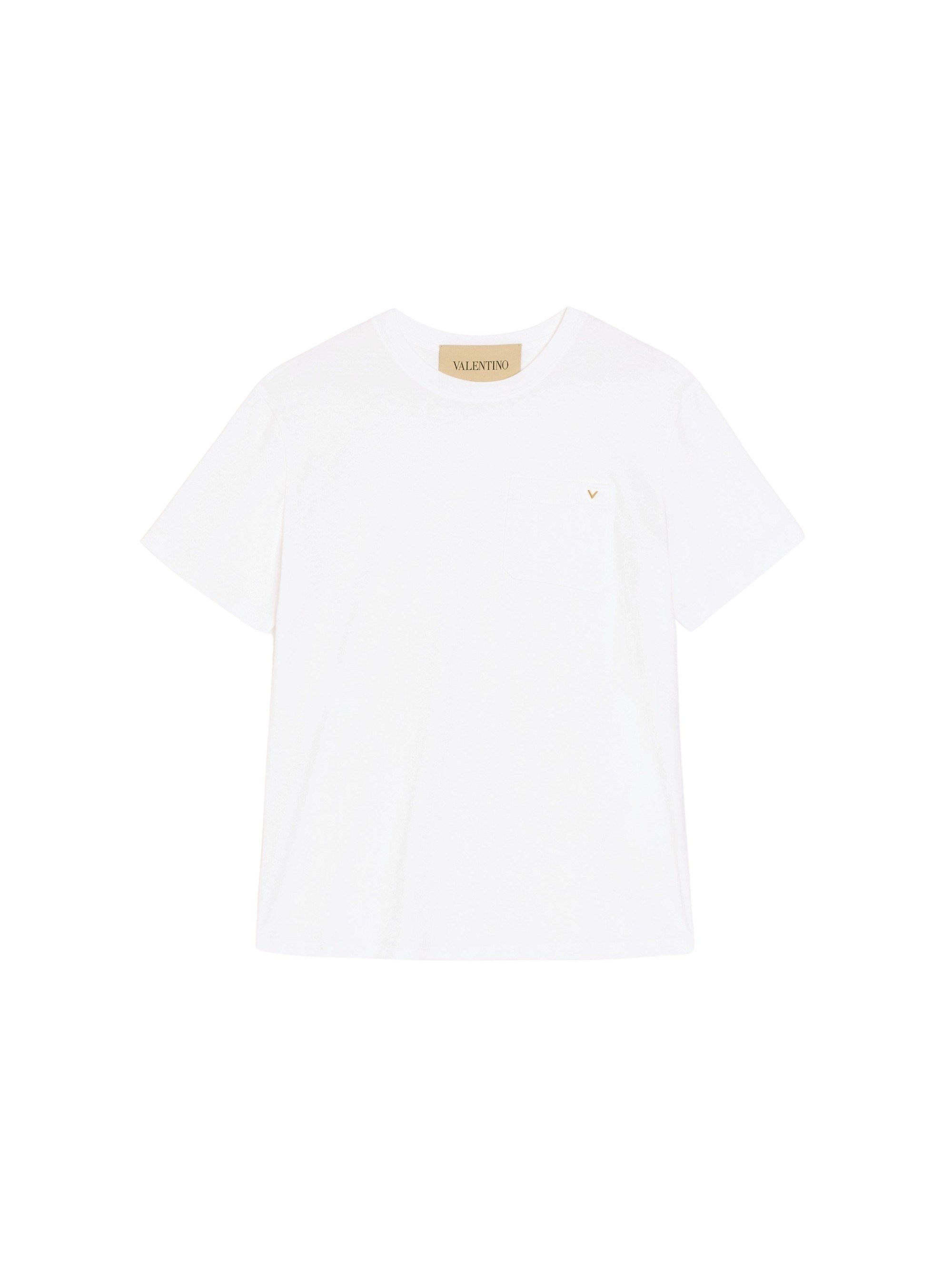 Valentino Garavani Cotton Jersey T-Shirt - Male - T-Shirts - White - S - Tops - Image 2