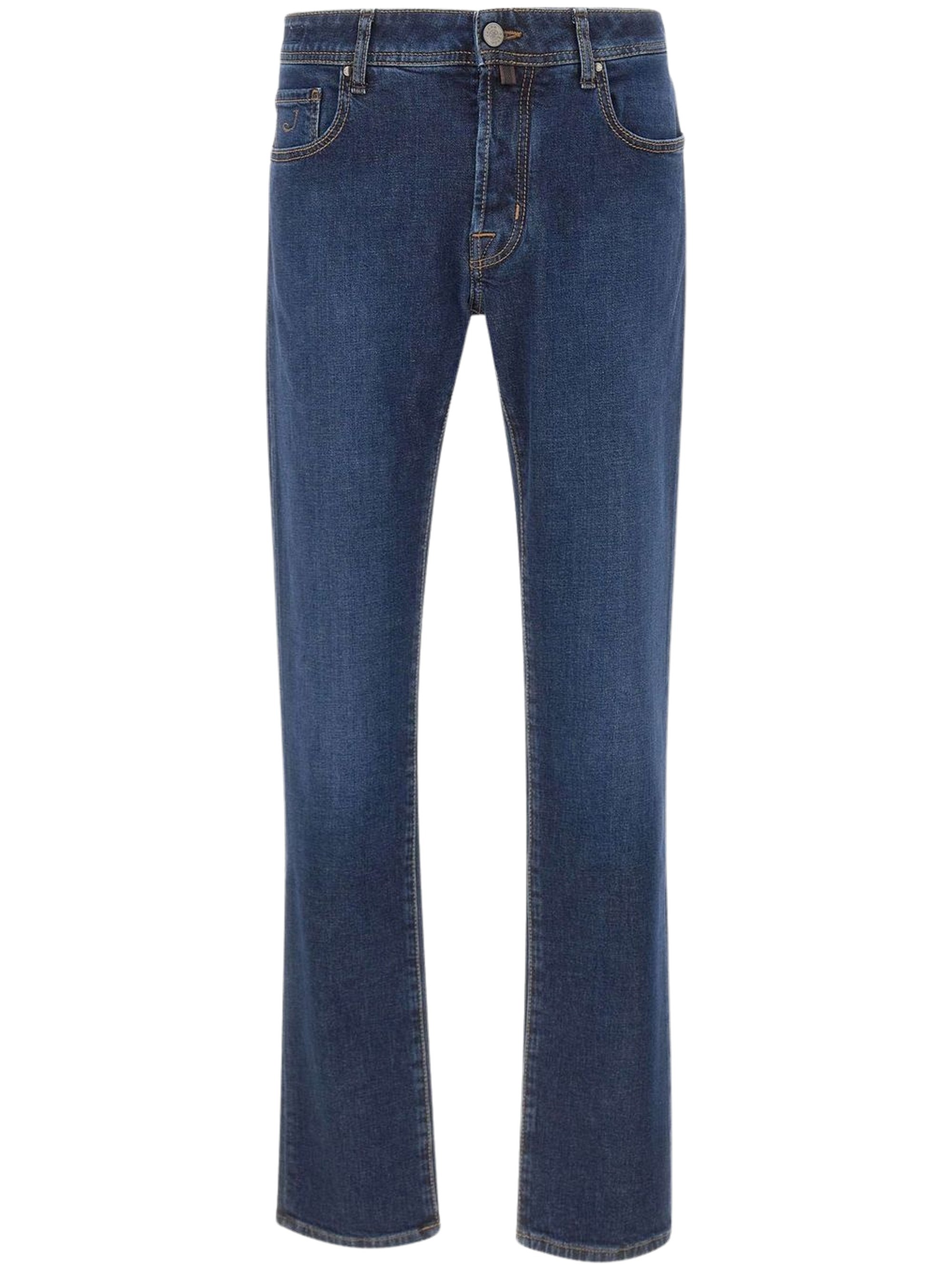 Jacob Cohen Logo Patch Slim-Fit Jeans