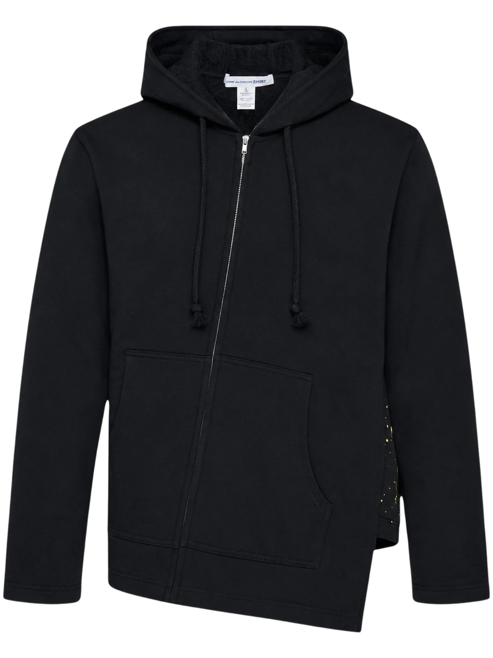 COMME DES GARÇONS SHIRT Asymmetric Paint-Splatter Hoodie