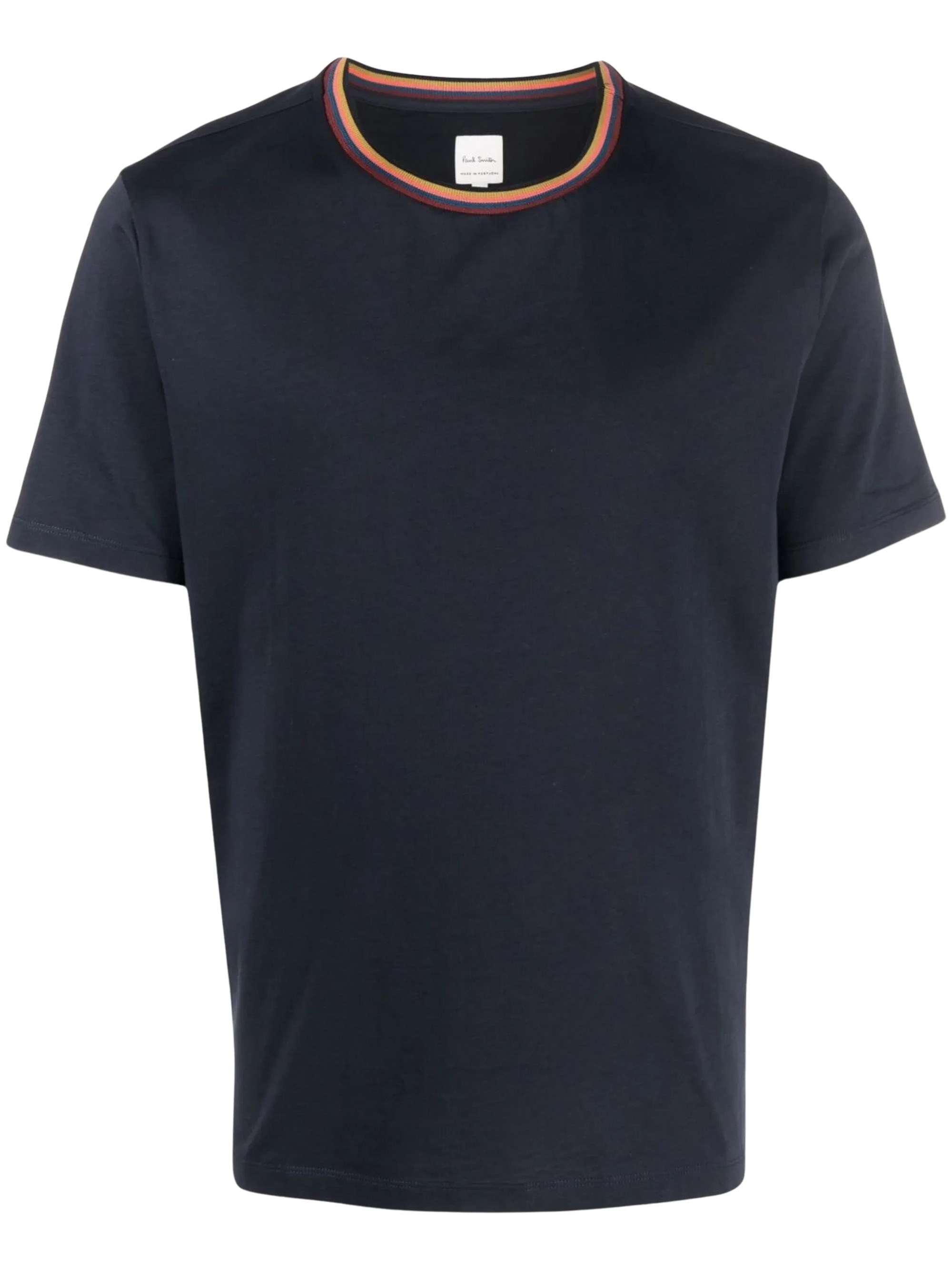 Paul Smith 'Artist Stripe' Collar Cotton T-Shirt