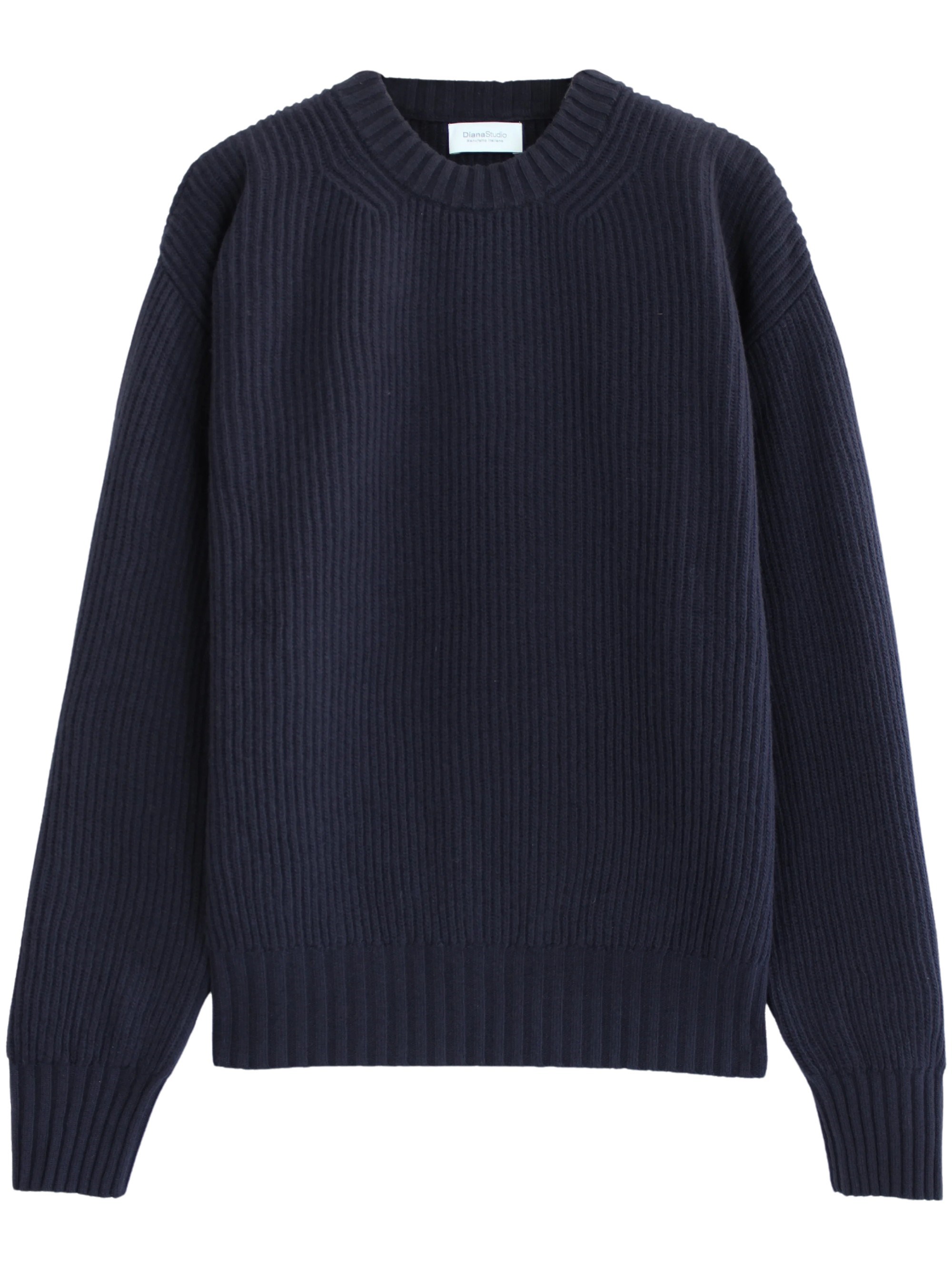 DIANA STUDIO Crew-Neck Sweater In Pure English Rib Wool