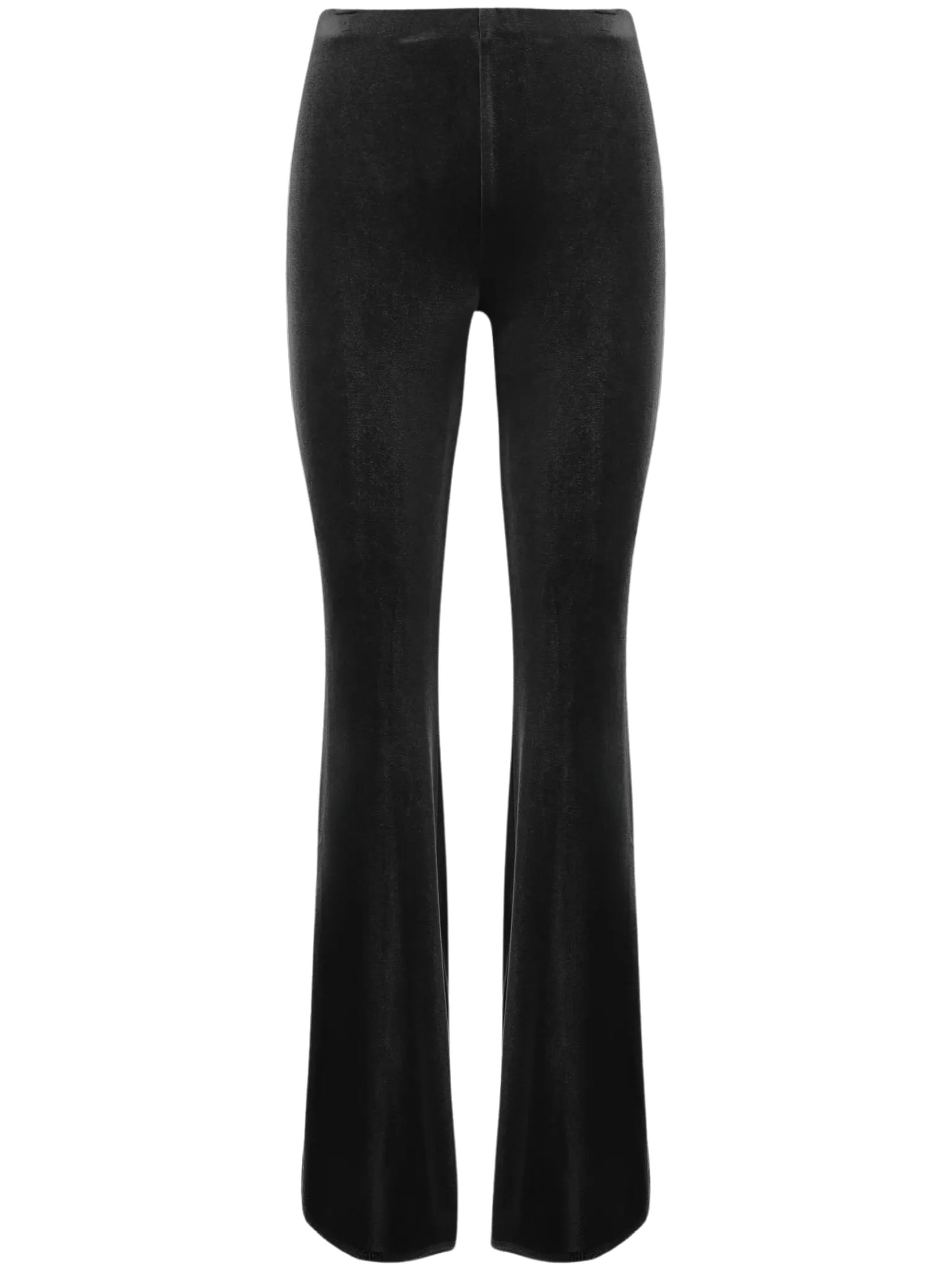 FIT Velvet-Effect Flared Trousers