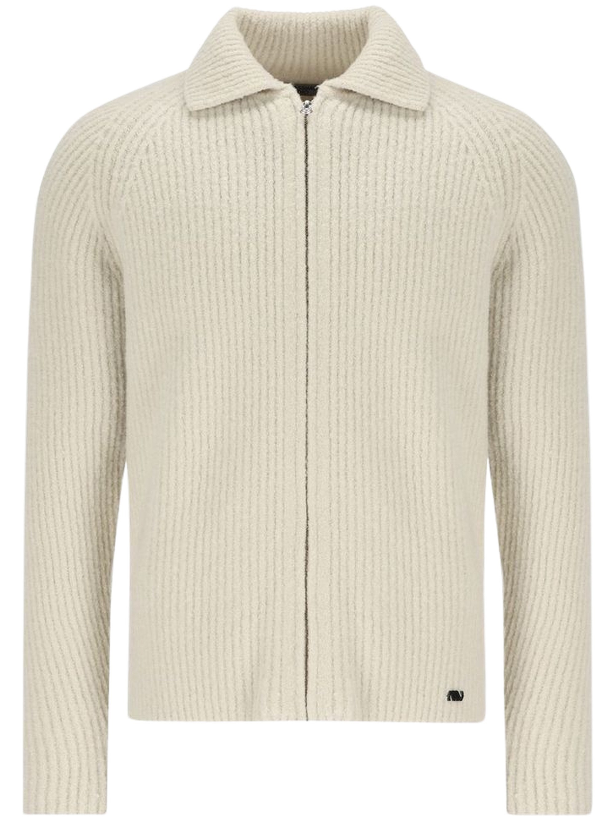 MASSIMO OSTI STUDIO Ribbed Zip Knitted Sweater