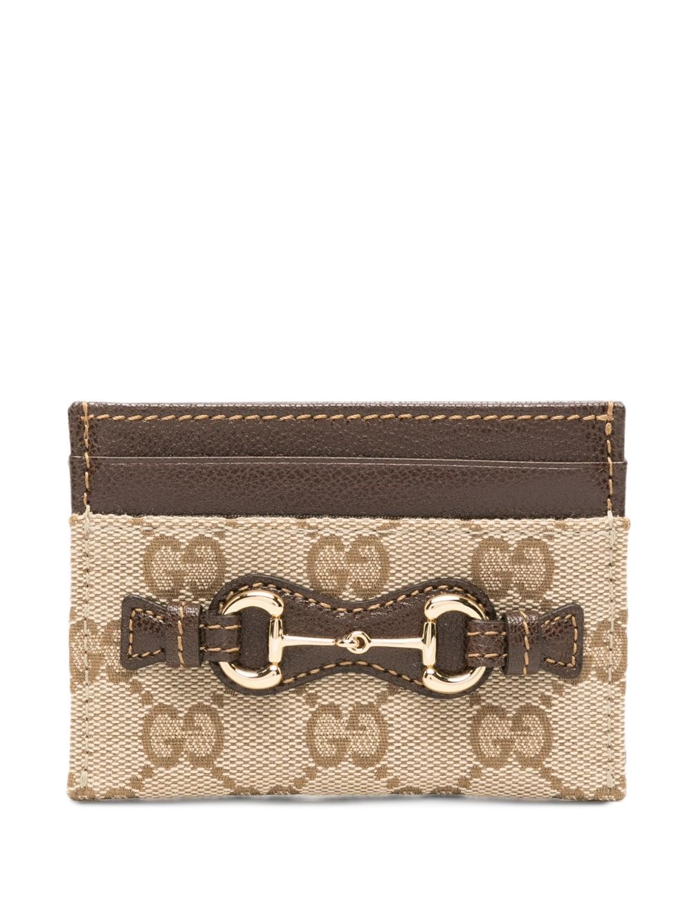 Small wallet with GG fabric horsebit