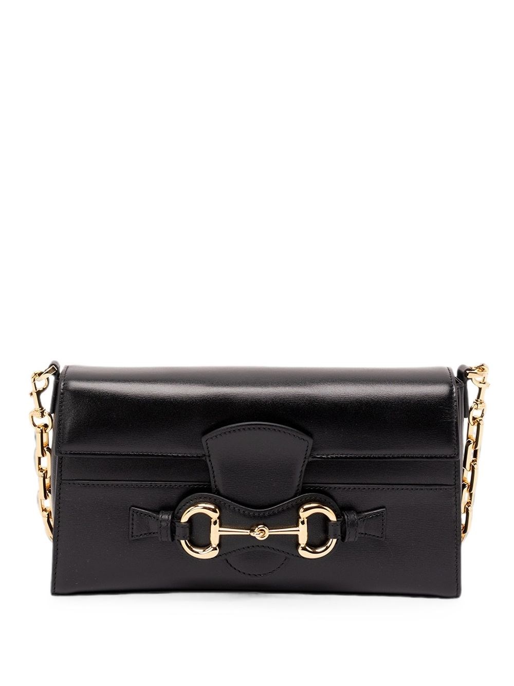 Gucci Horsebit Ristretto Medium Leather Shoulder Bag