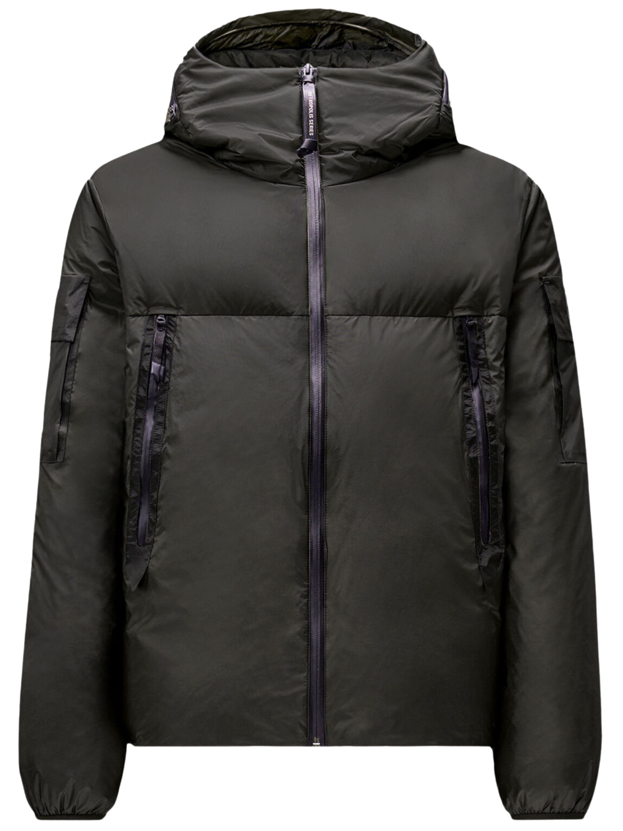 C.p. Company Men's Black C. P. Company Hooded Down Jacket Metropolis Series In Metroshield - Image 4