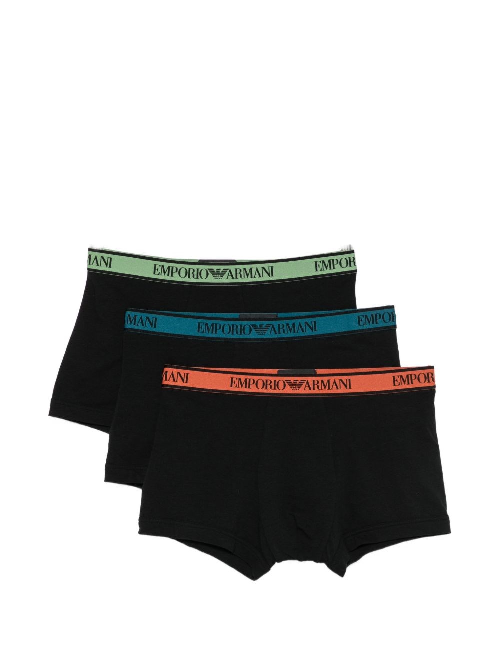 Emporio Armani Logo Trunk Briefs - 3Pack By Emporio Armani