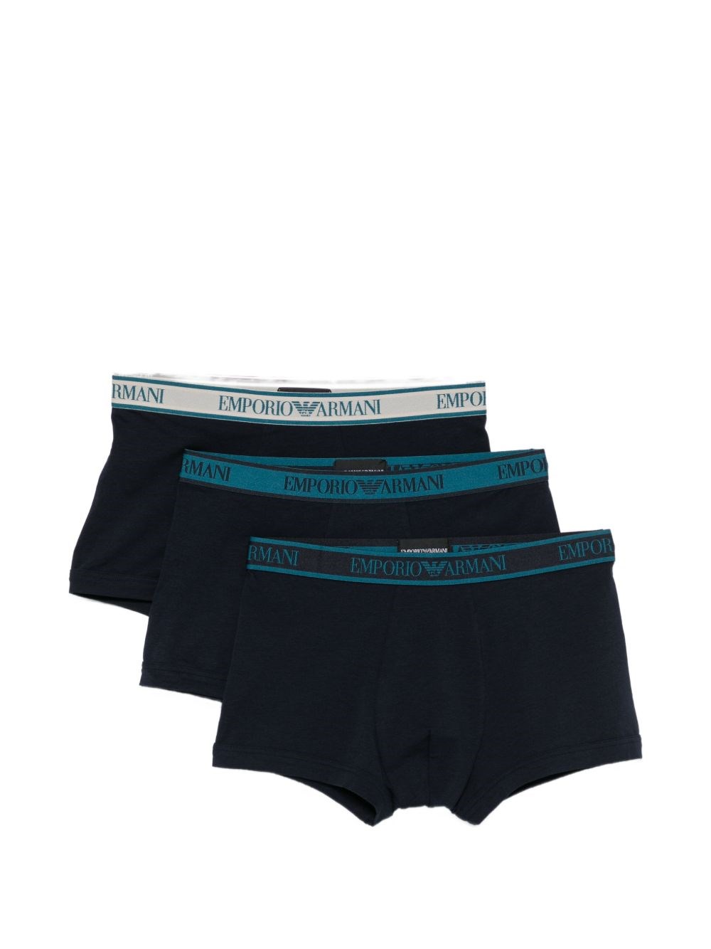 Emporio Armani Logo Trunk Briefs - 3Pack
