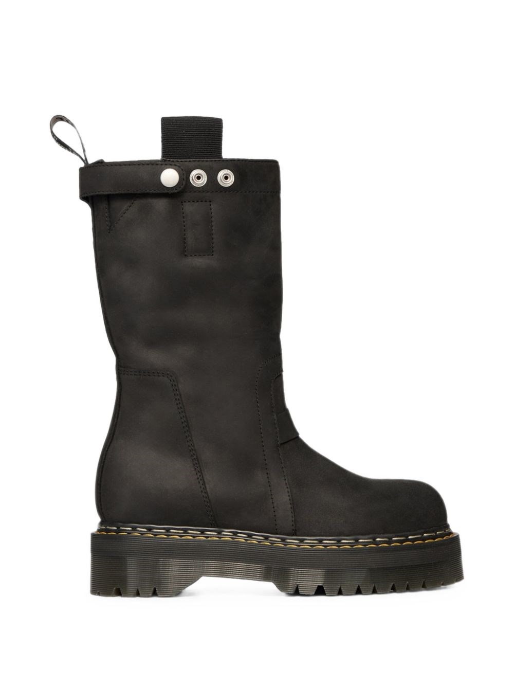 Rick Owens x Dr. Marten Quad Sole Pull on Boot in Black