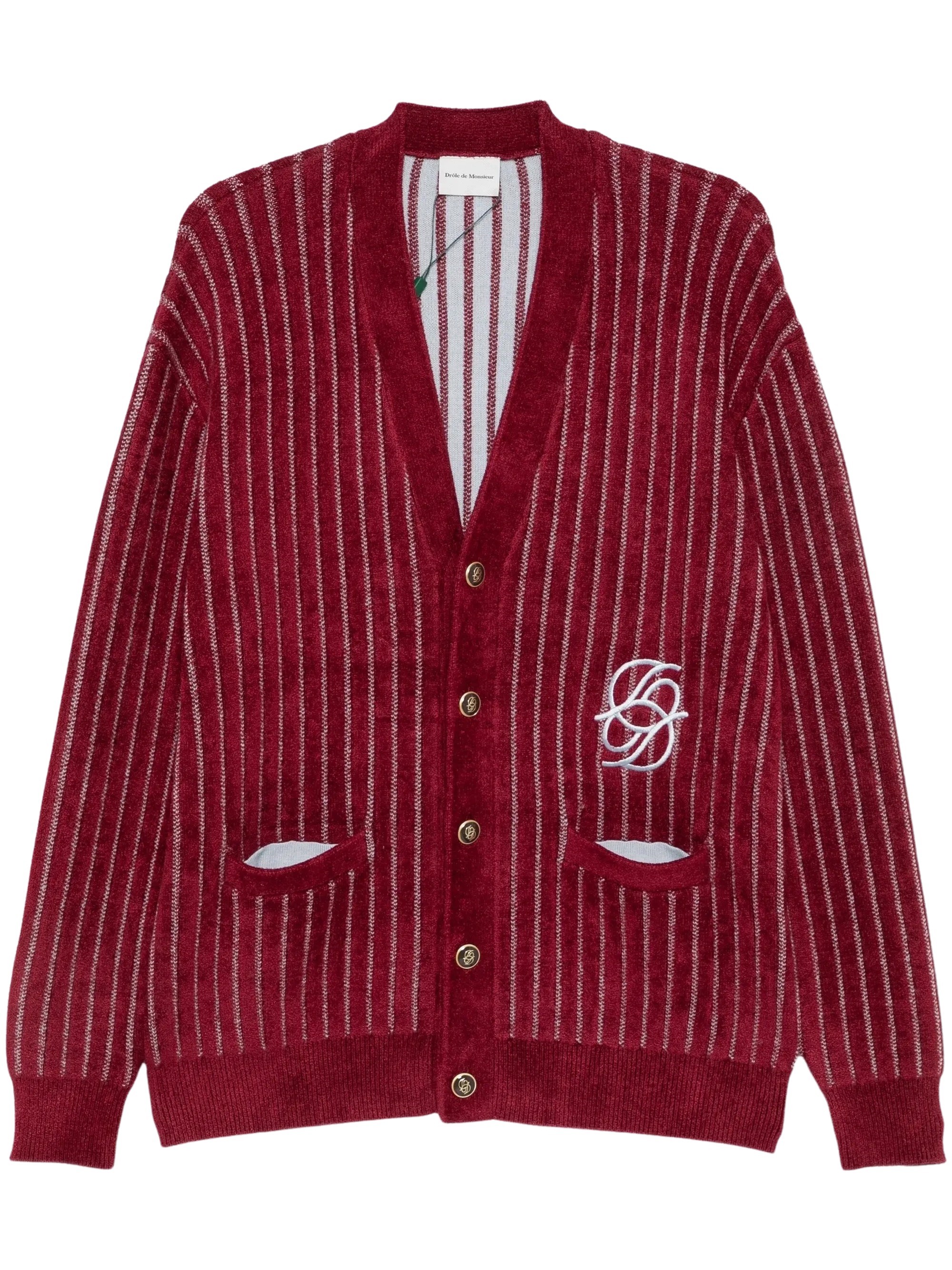 DROLE DE MONSIEUR Mirror Monogram Cardigan