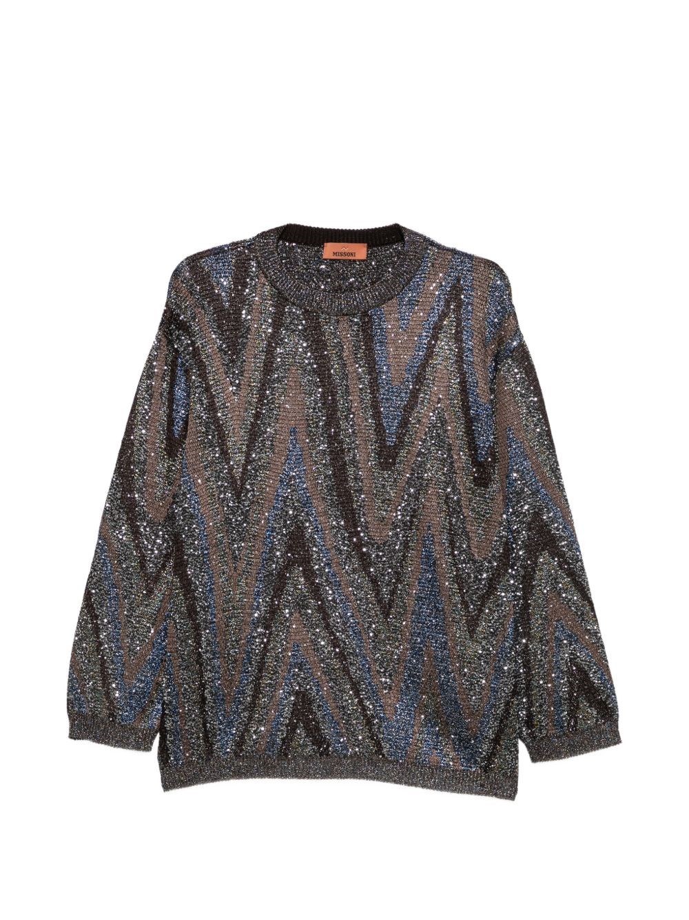 Printed Crewneck Sweater