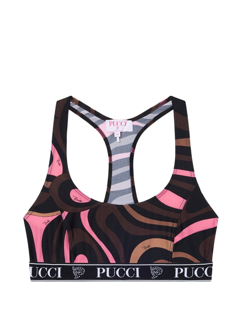 Emilio Pucci Multicolor Polyamide Sport Bra - M