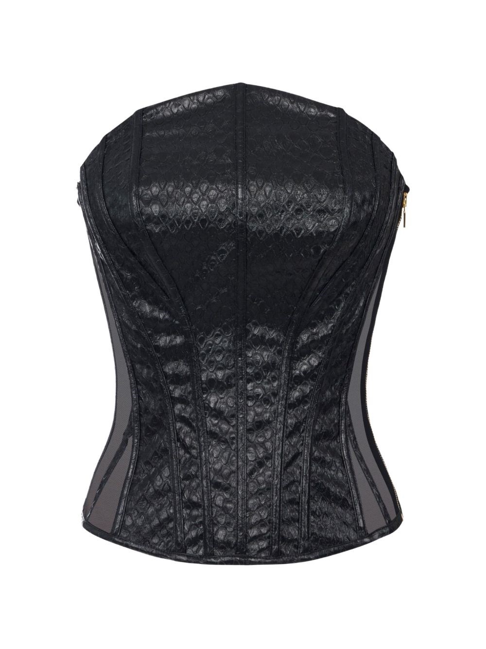 Elisabetta Franchi Faux Leather Corset Top Elisabetta Franchi Faux Leather Corset Top