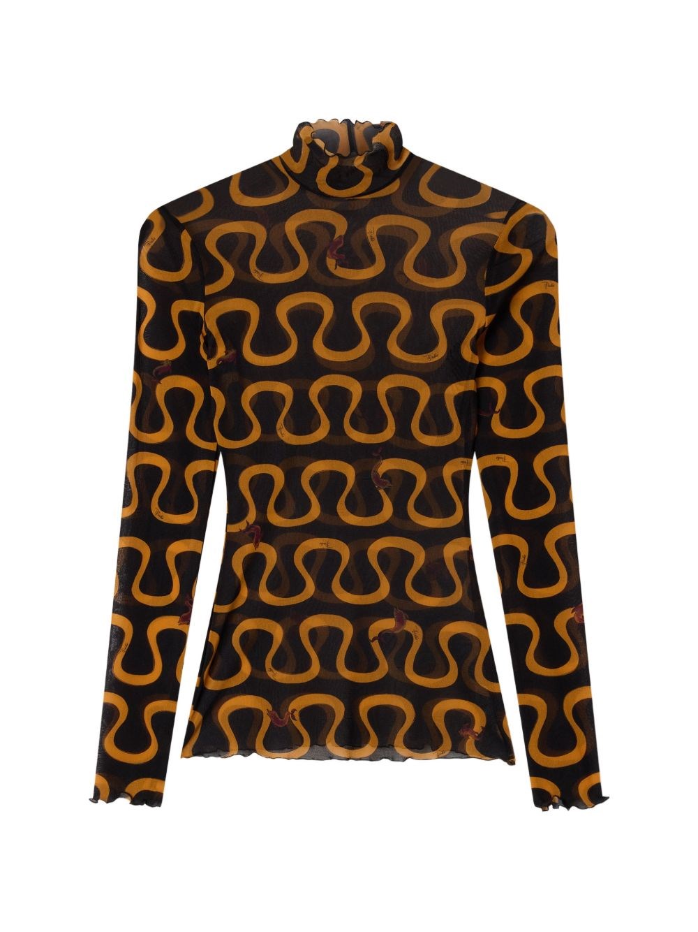 Pucci Printed Turtle-Neck Sweater