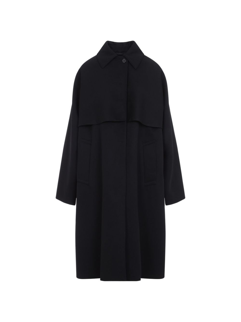 Jil Sander Coat Trench Coat — Black