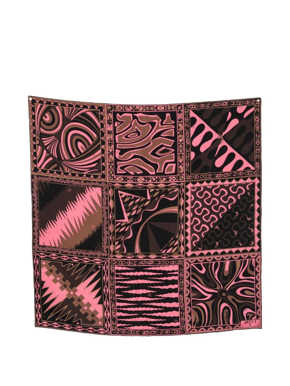Pucci Donna Multicolor - Foulard In Seta Con Stampe Miste - Accessories - E - One Size - Immagine 2