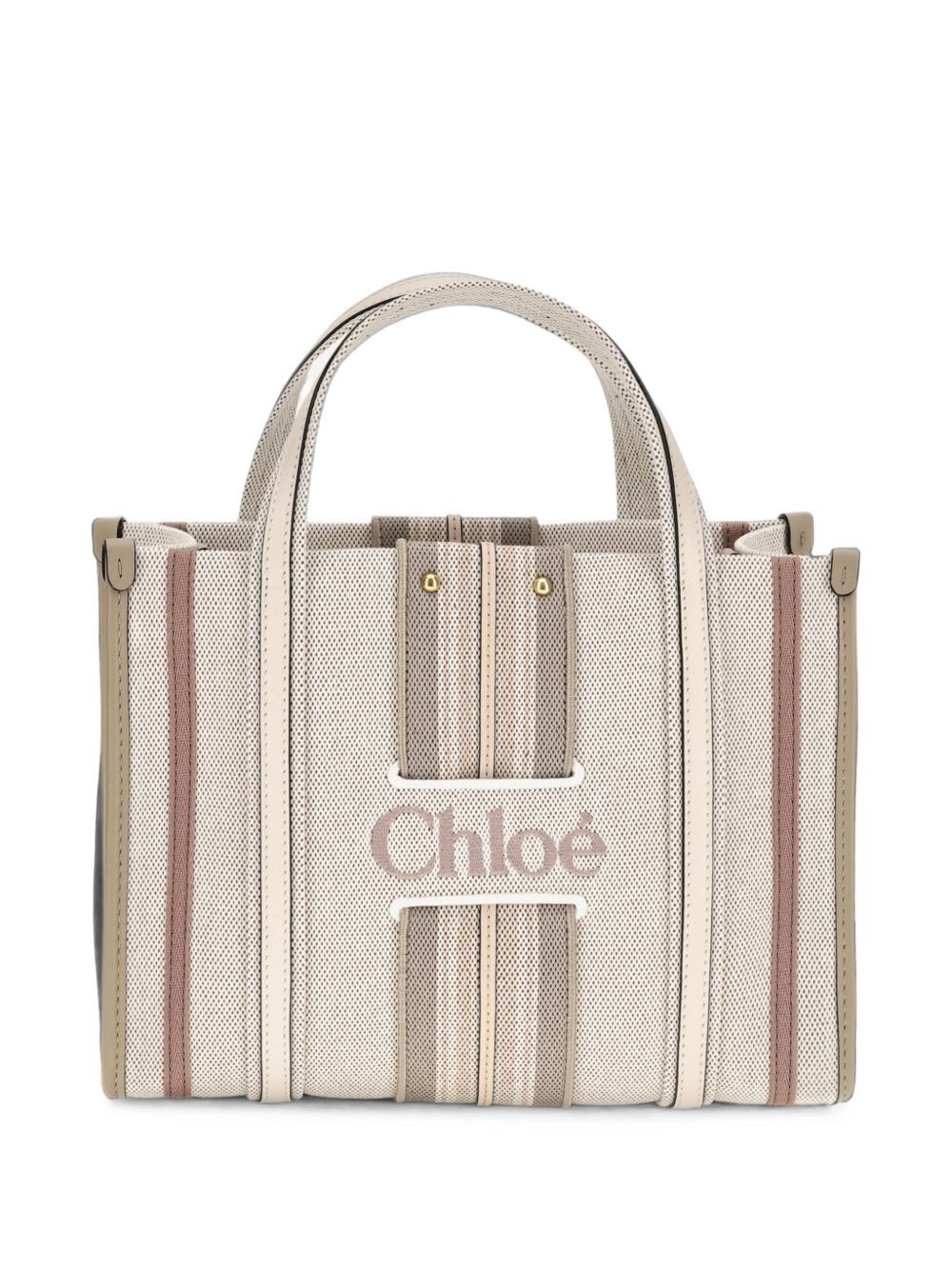 Chloé Woody Loop Small Canvas Tote