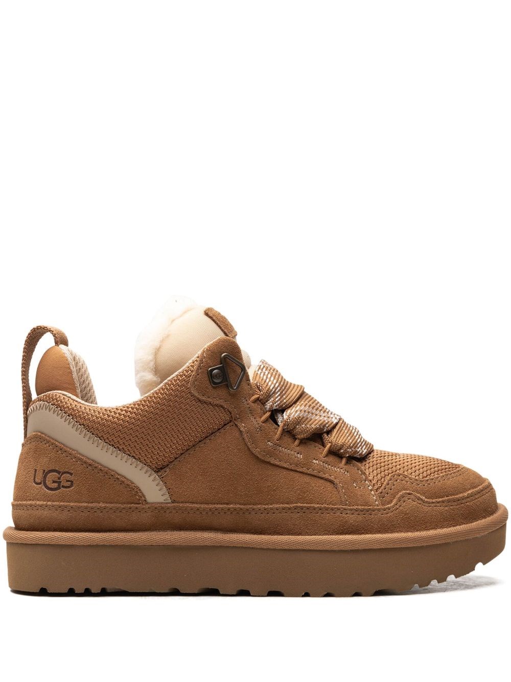UGG Suede Lug-Sole Sneaker — Tan