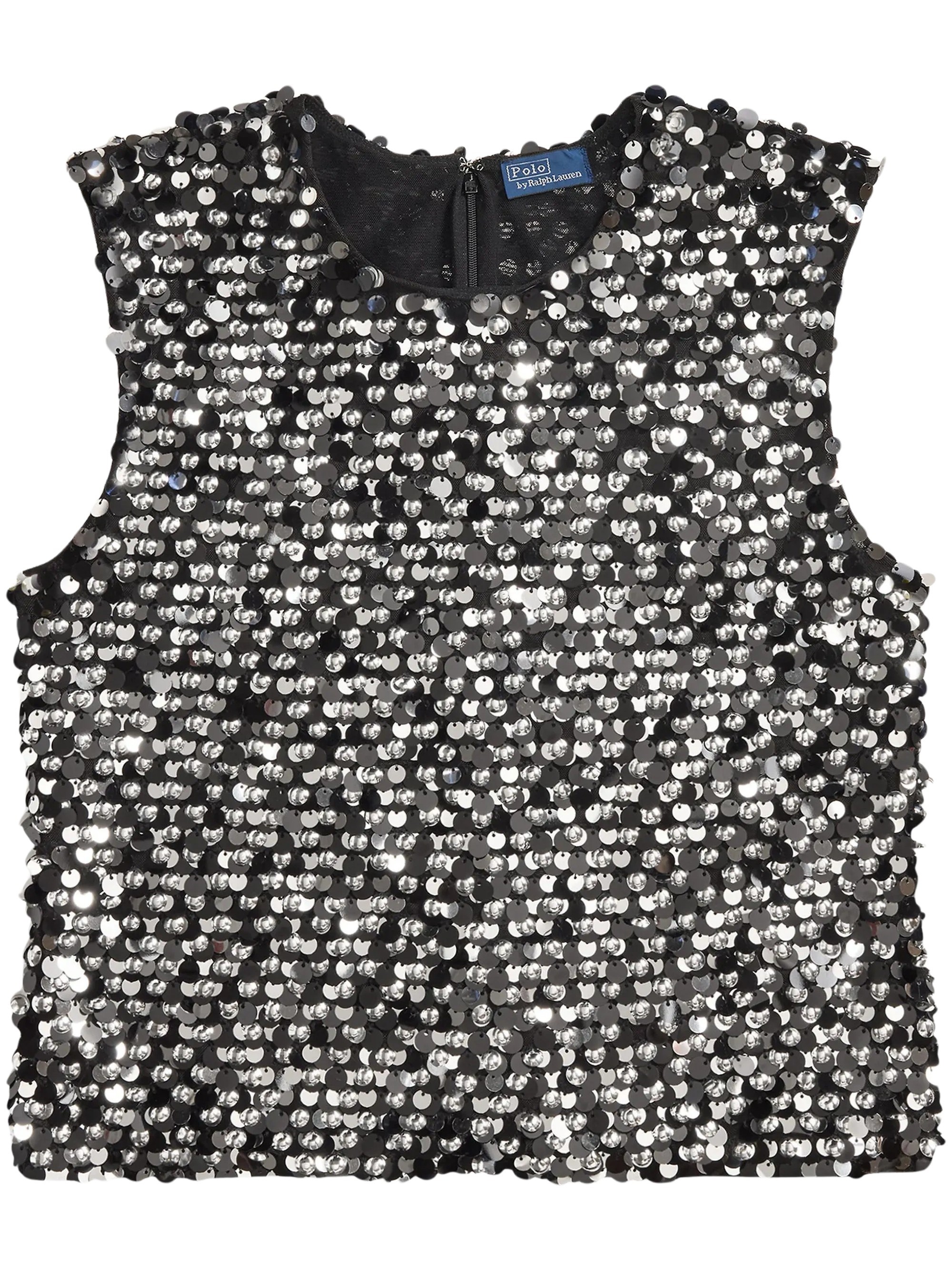 POLO RALPH LAUREN Sequin-Embellished Tank Top By Polo Ralph Lauren POLO RALPH LAUREN Sequin-Embellished Tank Top By Polo Ralph Lauren