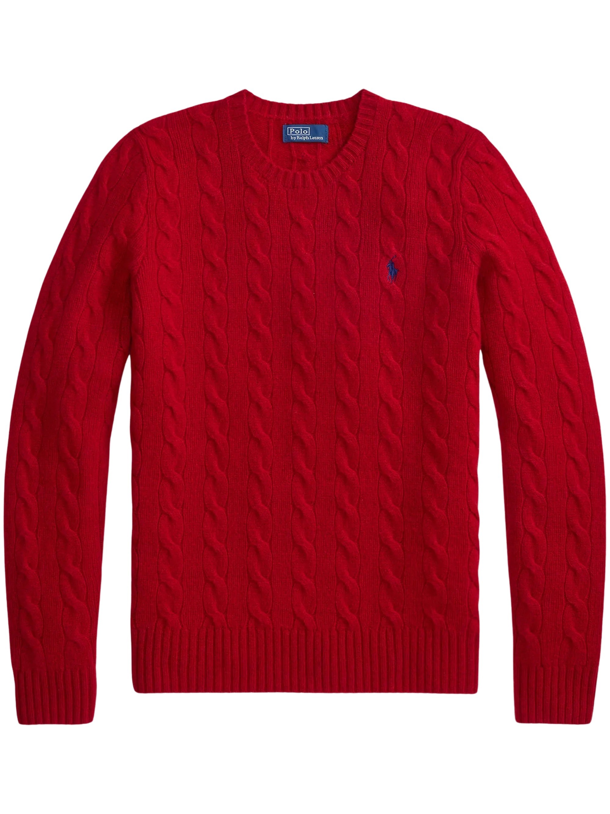 POLO RALPH LAUREN Maglione Girocollo In Lana E Cashmere A Trecce