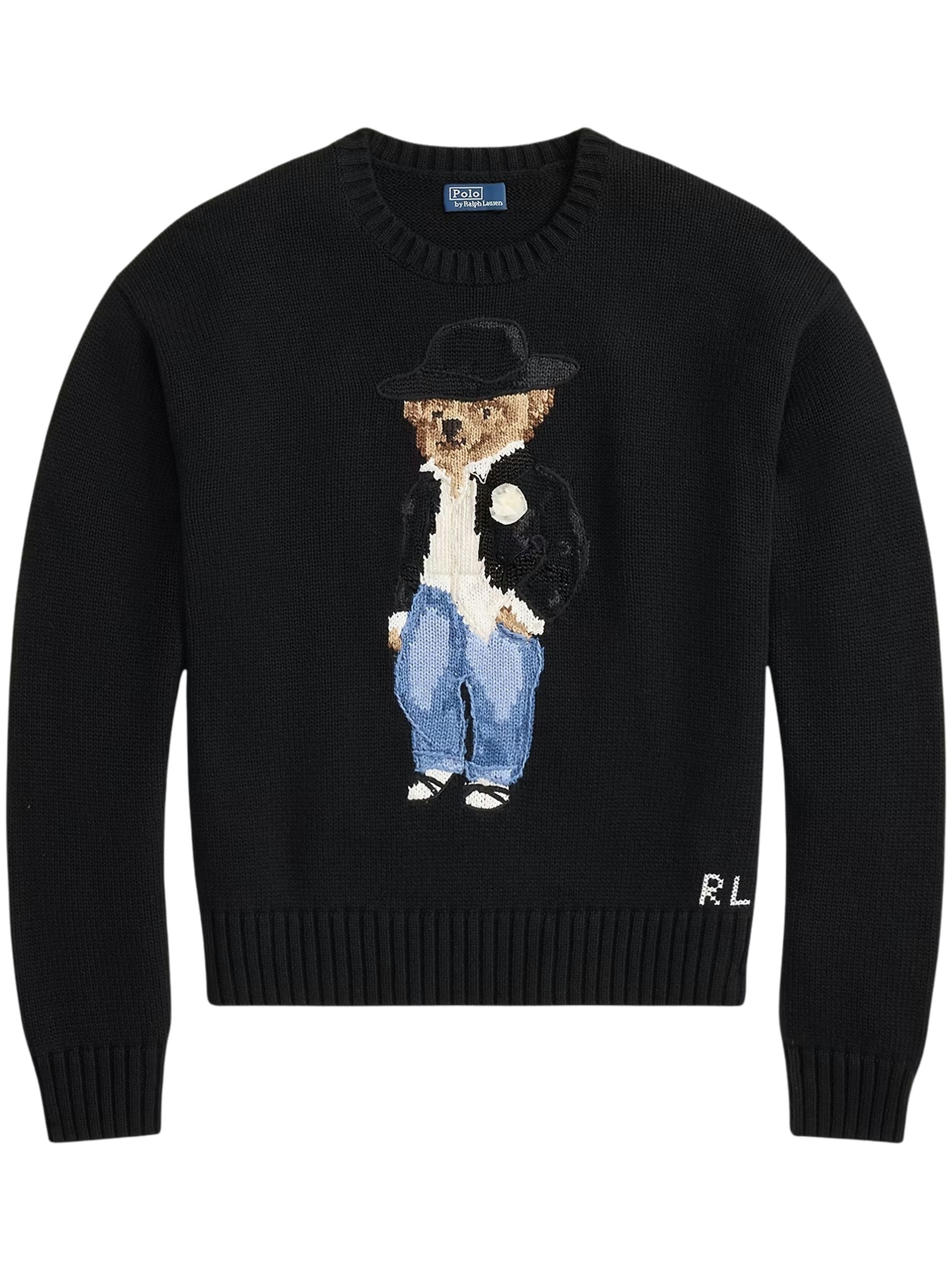 POLO RALPH LAUREN Polo Ralph Lauren Holiday Polo Bear Cotton Crewneck