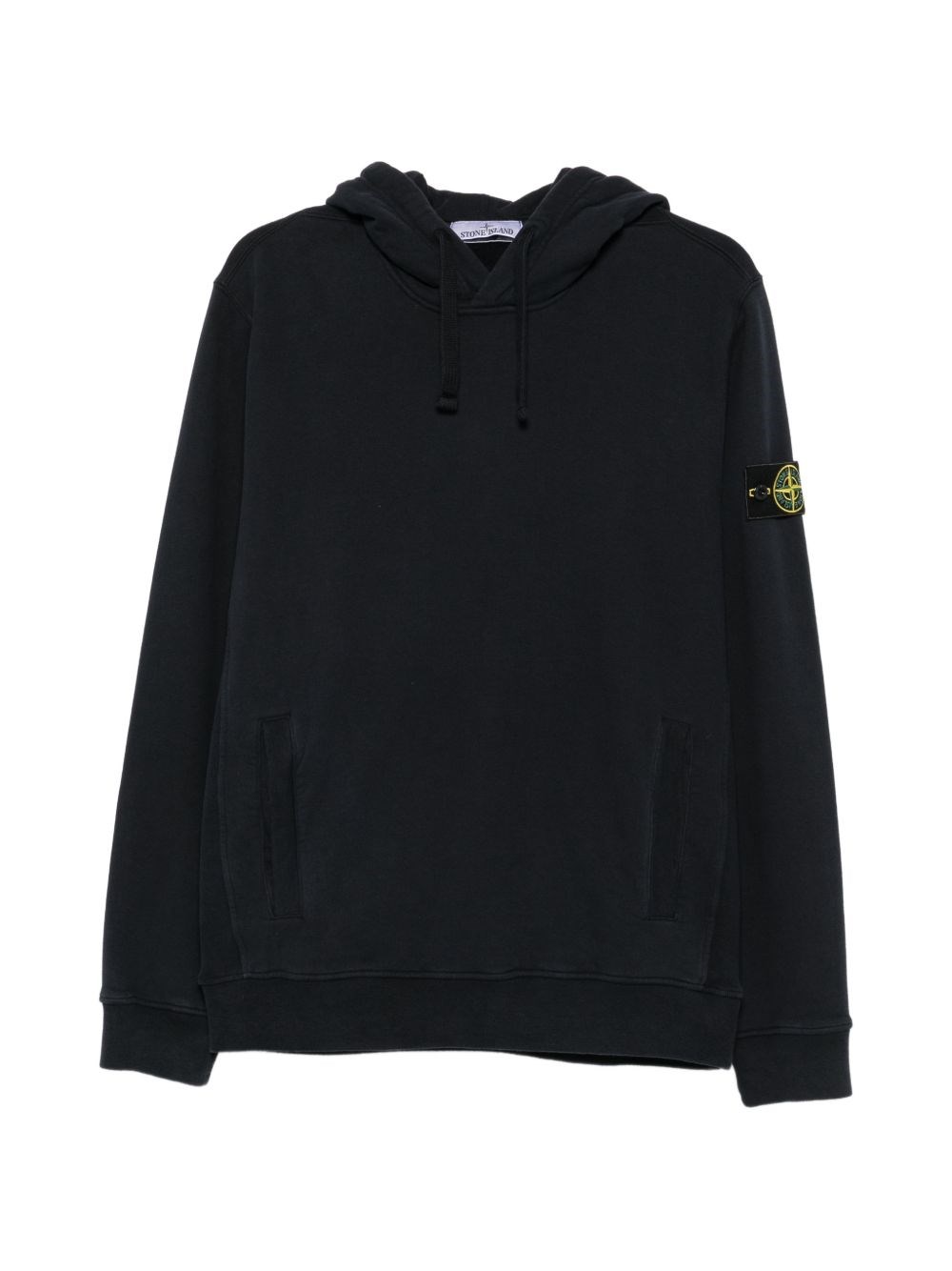 STONE ISLAND | Felpa con cappuccio in cotone organico stretch blu | Man | L