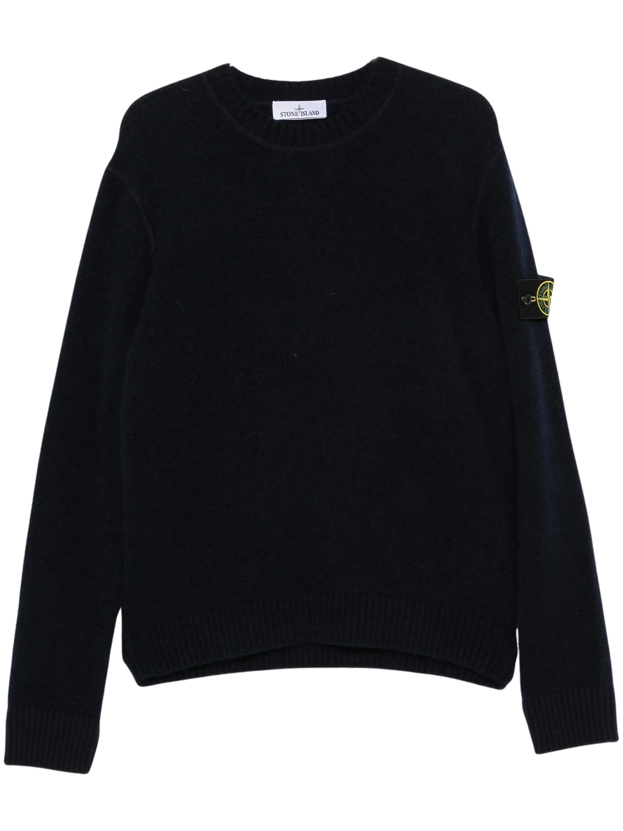 Stone Island Men's Navy Baby Alpaca Blend Sweater (Black - M) - Size M - Image 3