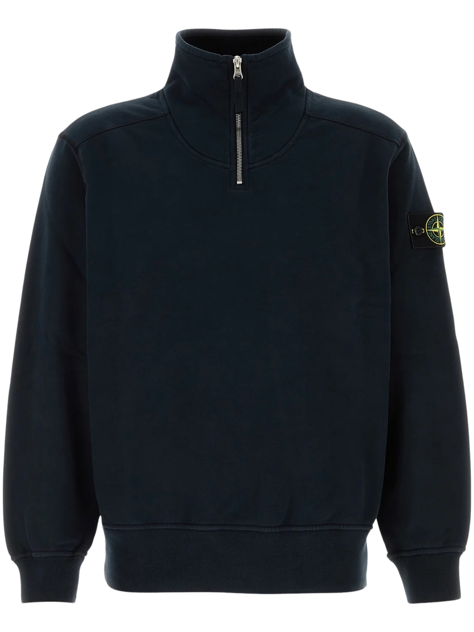 Stone Island Quarter-Zip Funnel Neck Sweatshirt By Stone Island
