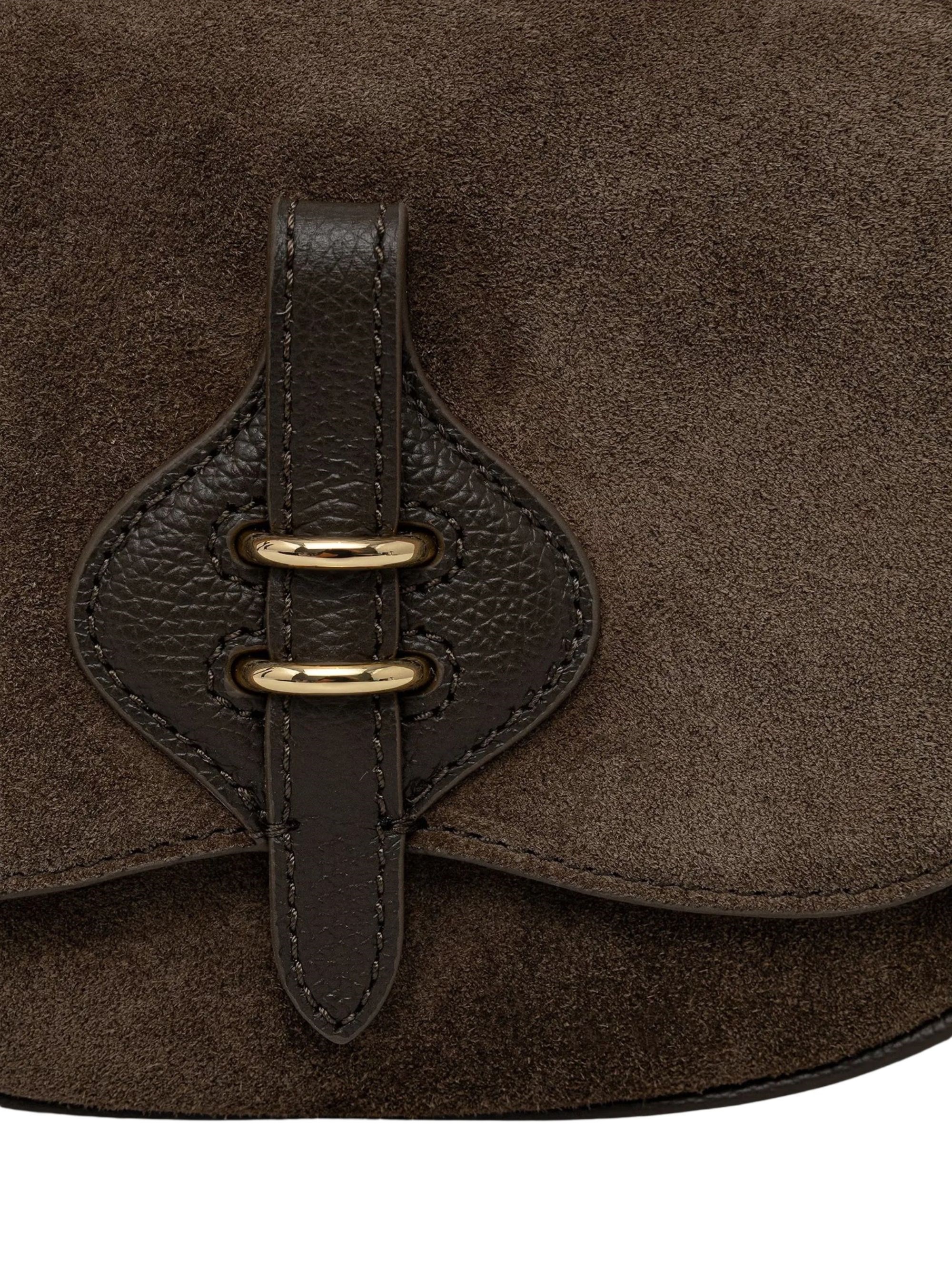 Coccinelle Borsa A Tracolla In Pelle Con Inserti In Camoscio