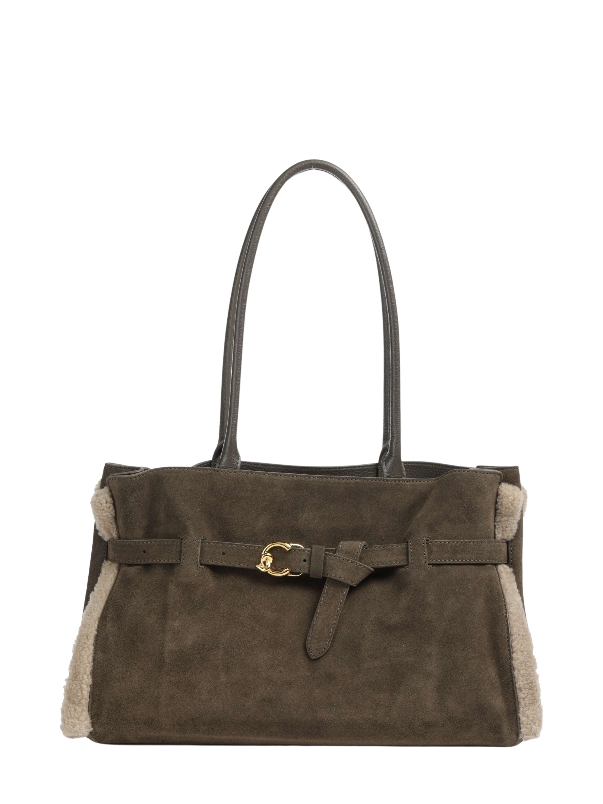 Coccinelle Sabine Soft Suede Tote Bag Coccinelle Sabine Soft Suede Tote Bag