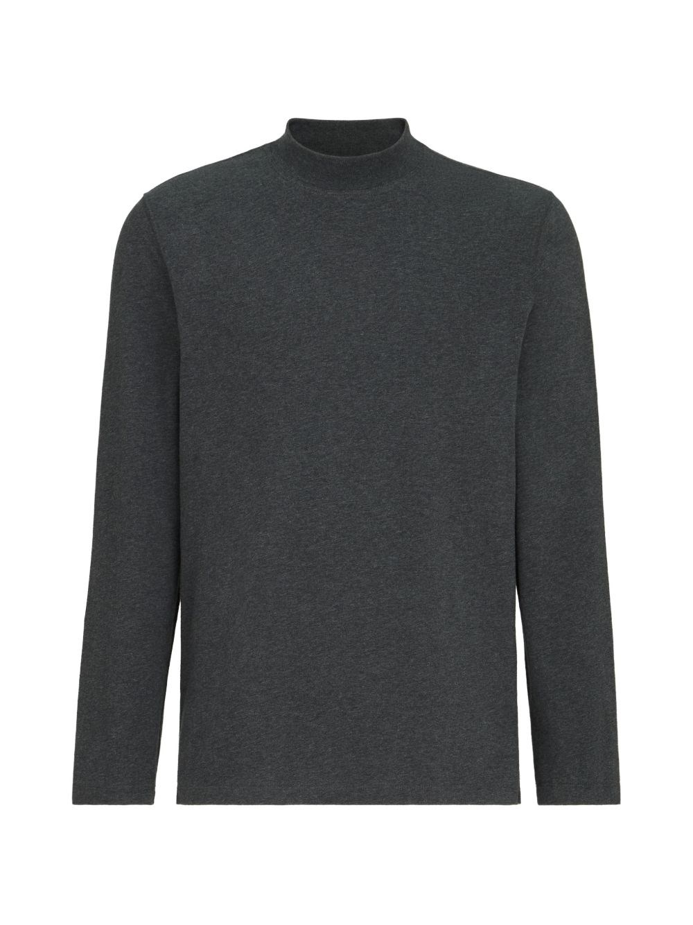 BRUNELLO CUCINELLI Pure Cotton Jersey Mock Neck T-Shirt