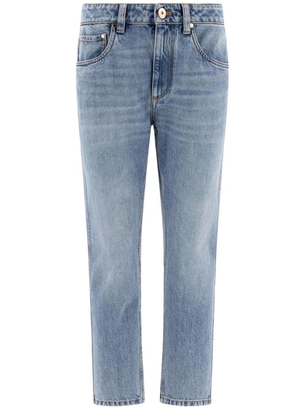 BRUNELLO CUCINELLI Light Blue Straight-Leg Jeans