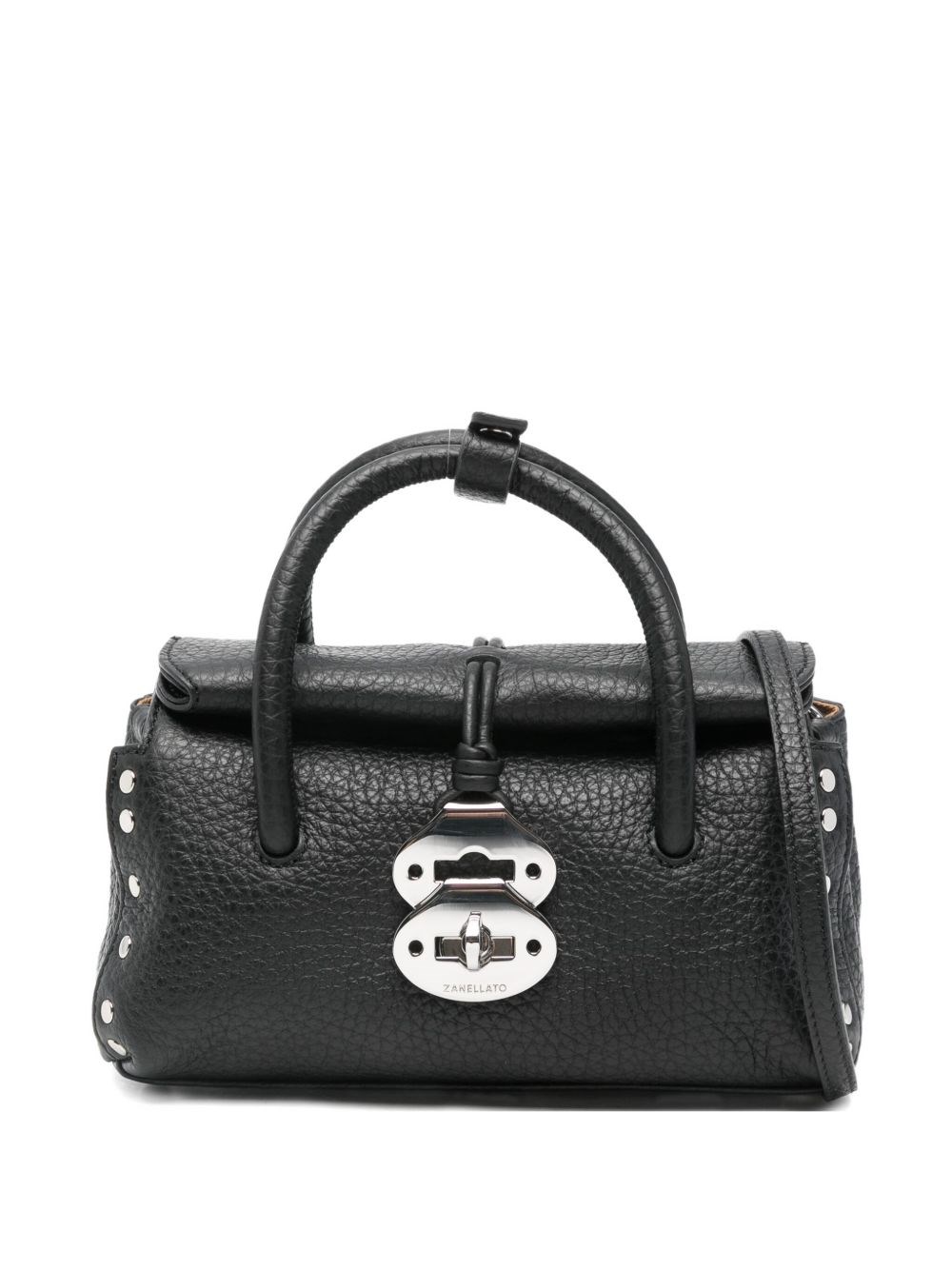 Zanellato Borsa A Mano In Pelle Dotta Centauro Baby Piccola