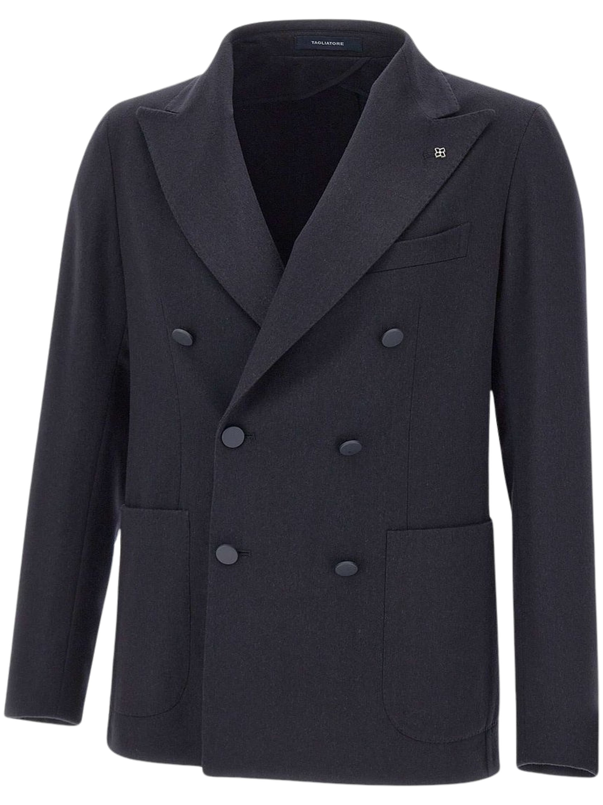 V-Neck Double Breasted Jacket