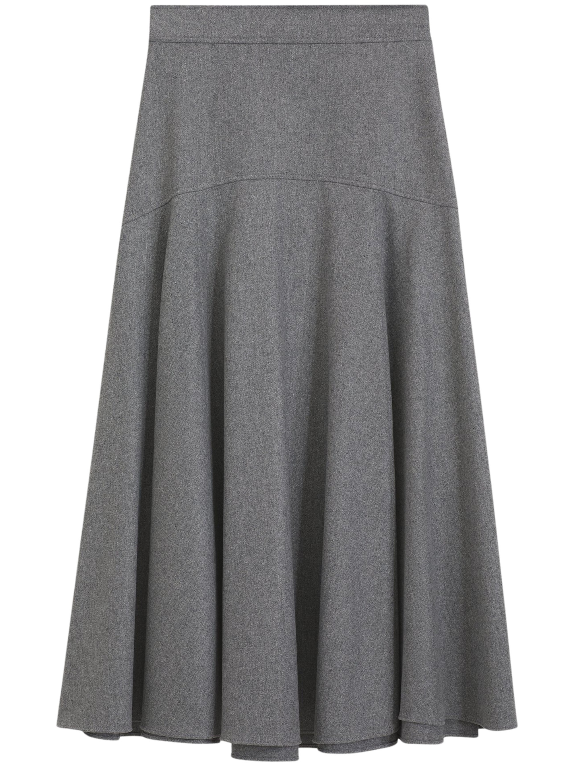 BOSS A-Line Skirt In Melange Flannel