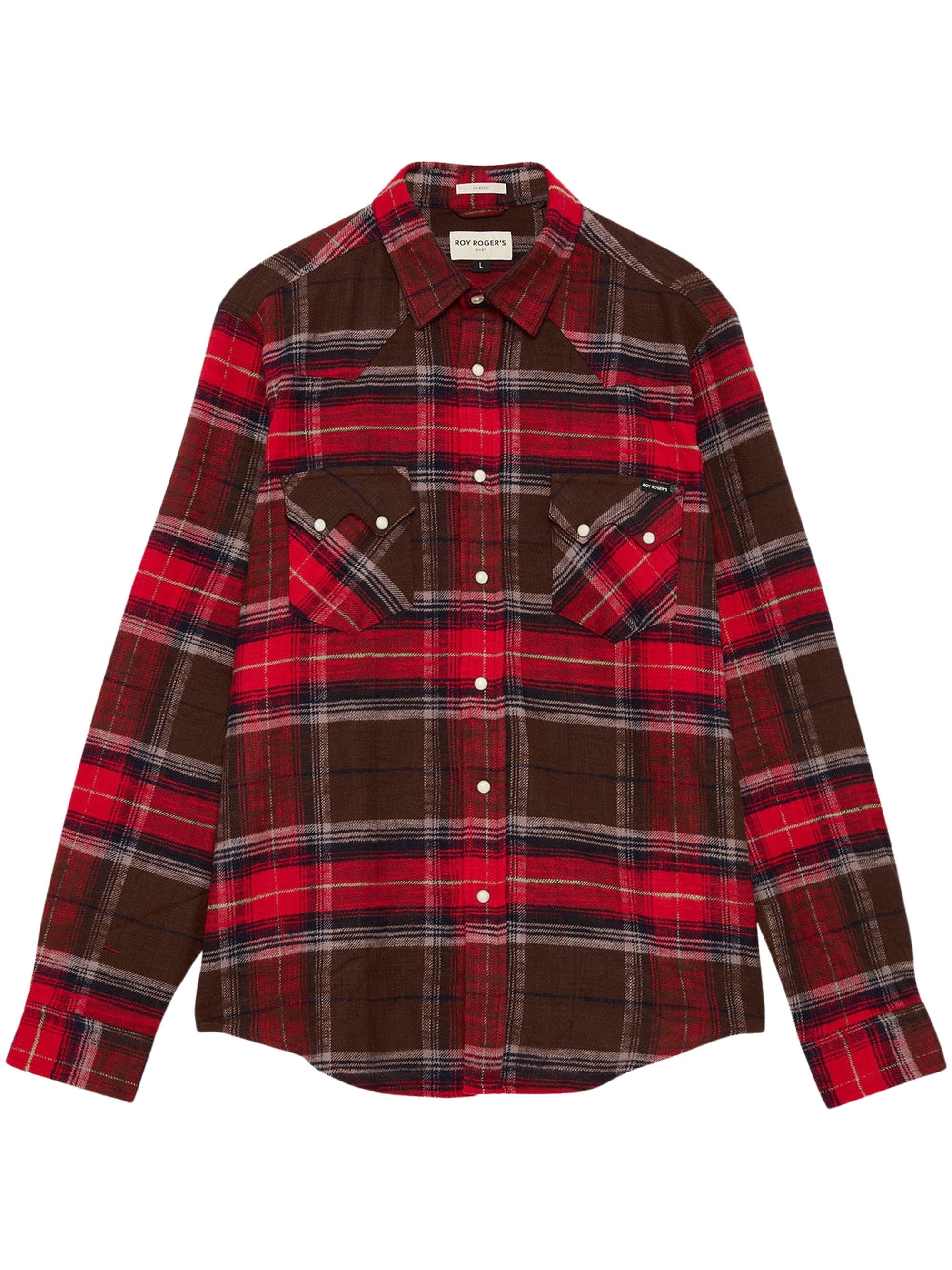 Check Print Western Shirt